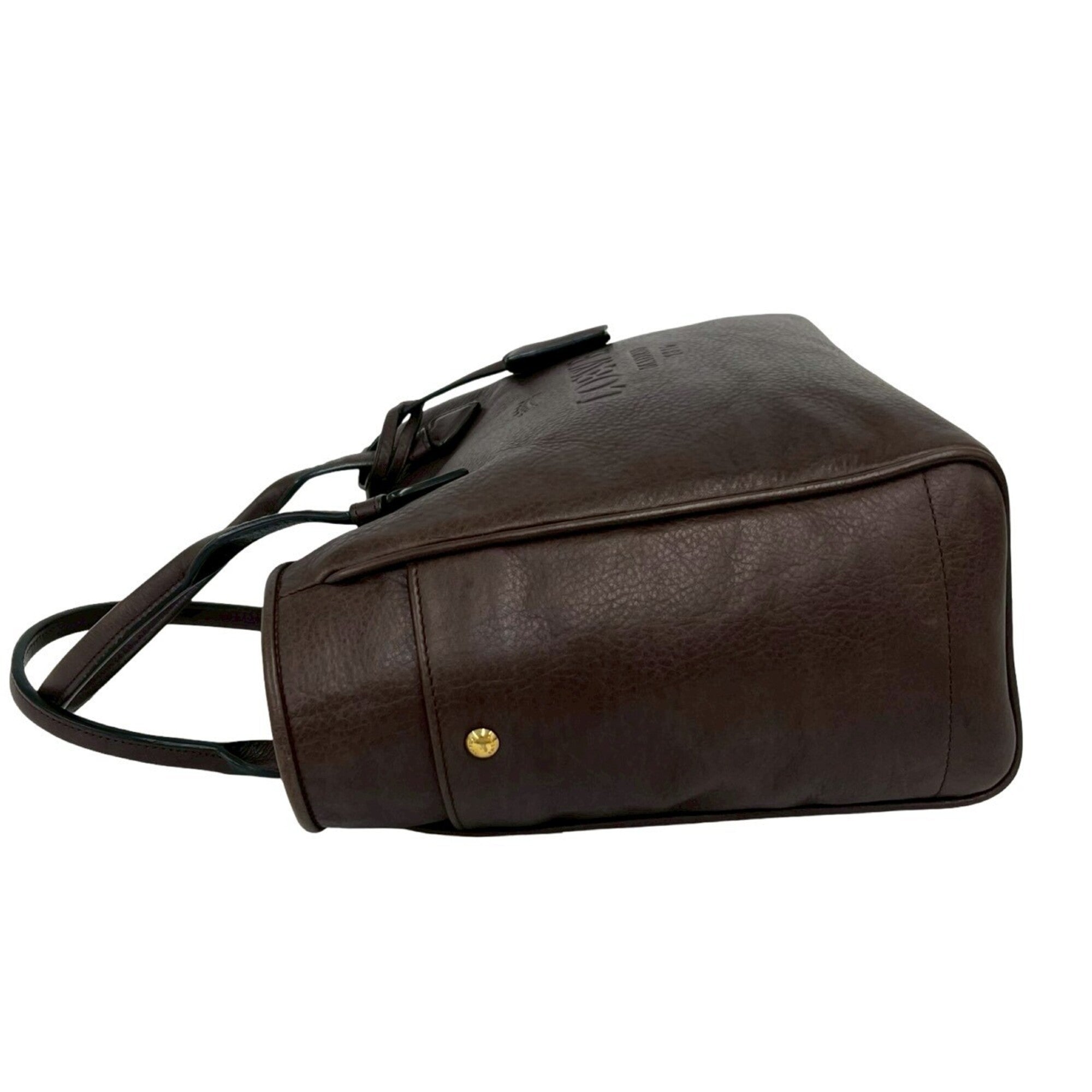 Loewe Brown Leather Handbag Shoulder Bag Tote Bag (Pre-Owned)