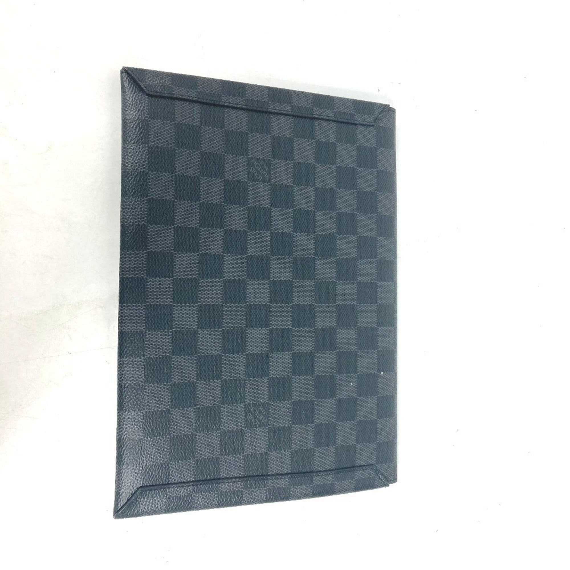 Louis Vuitton Black Damier Graphite Clutch Bag Pouch (Pre-Owned)