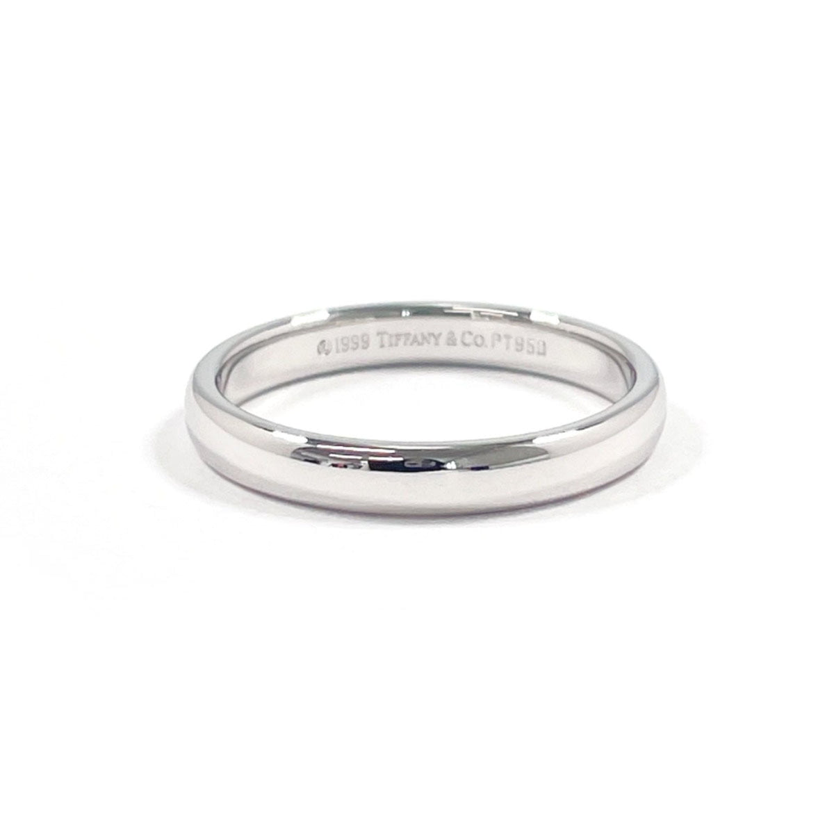 Tiffany Silver Platinum 950 Band Ring (Pre-Owned)