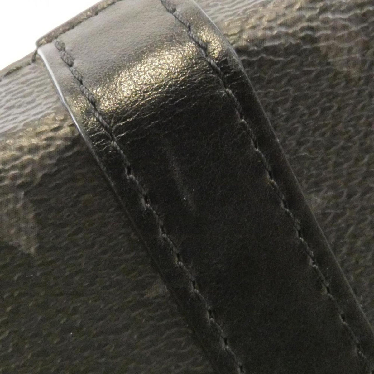 Louis Vuitton Black Coated Canvas Shoulder Bag (Pre-Owned)