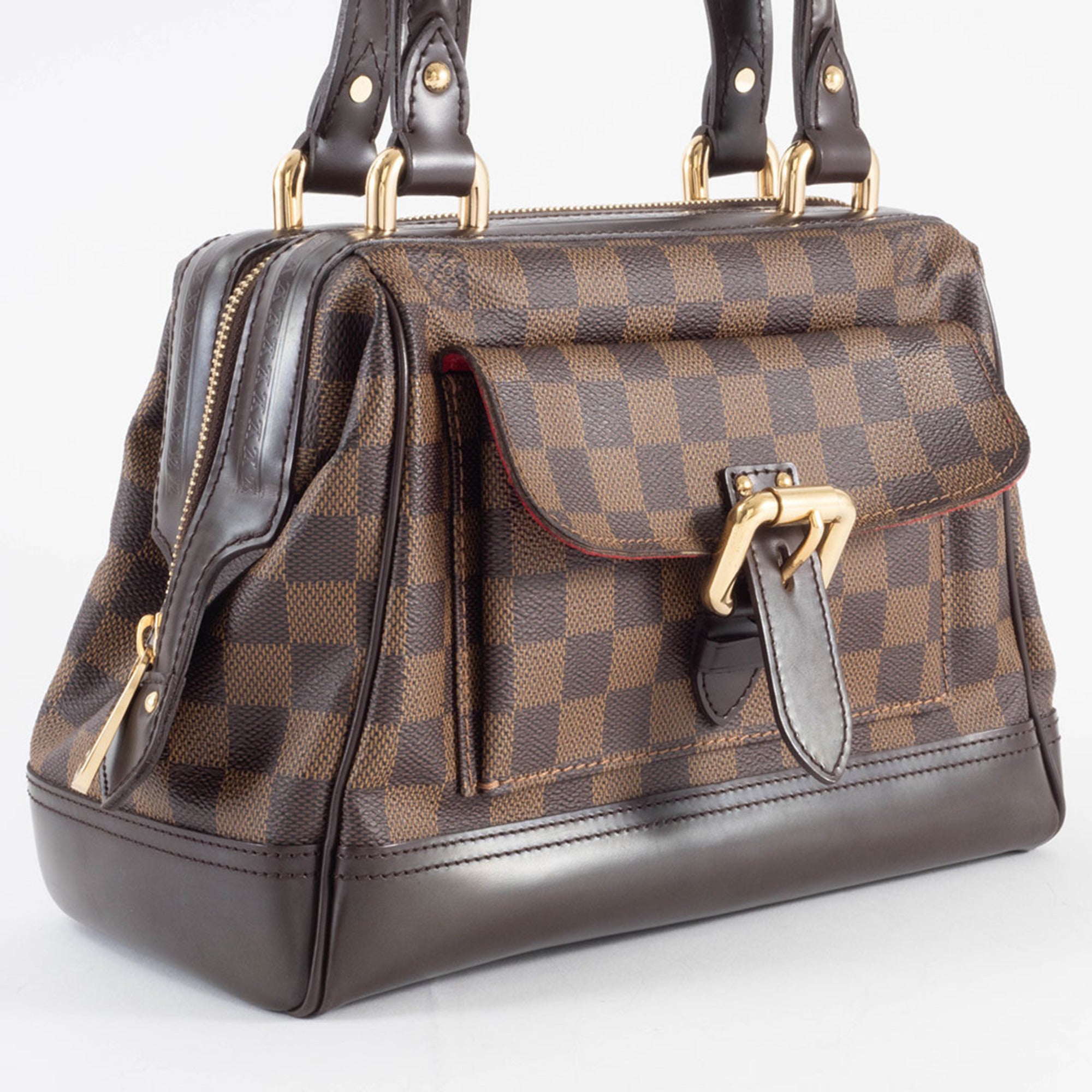Louis Vuitton Damier Canvas Ebene Damier Canvas Handbag (Pre-Owned)