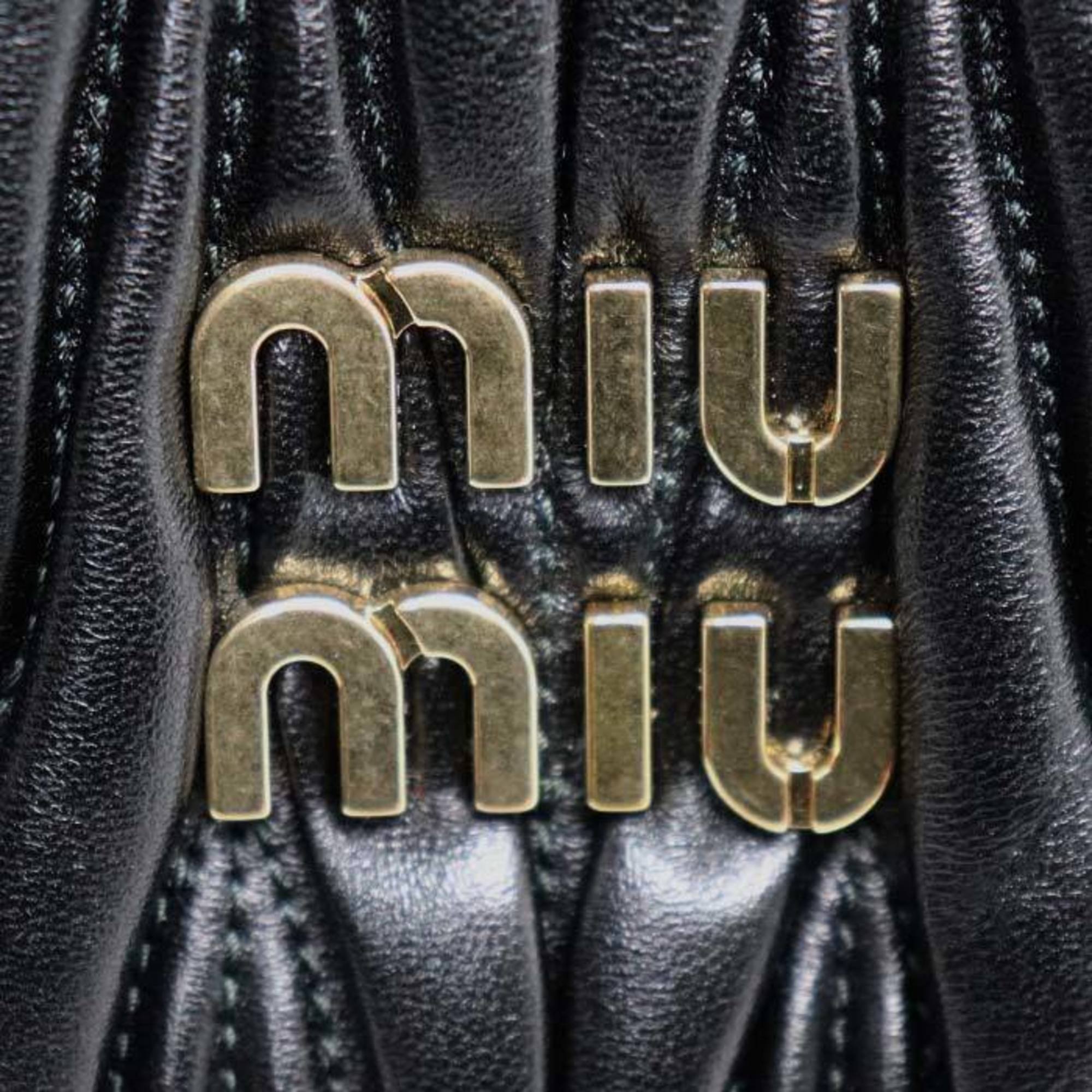 Miu Miu Black Leather Shoulder Bag (Pre-Owned)