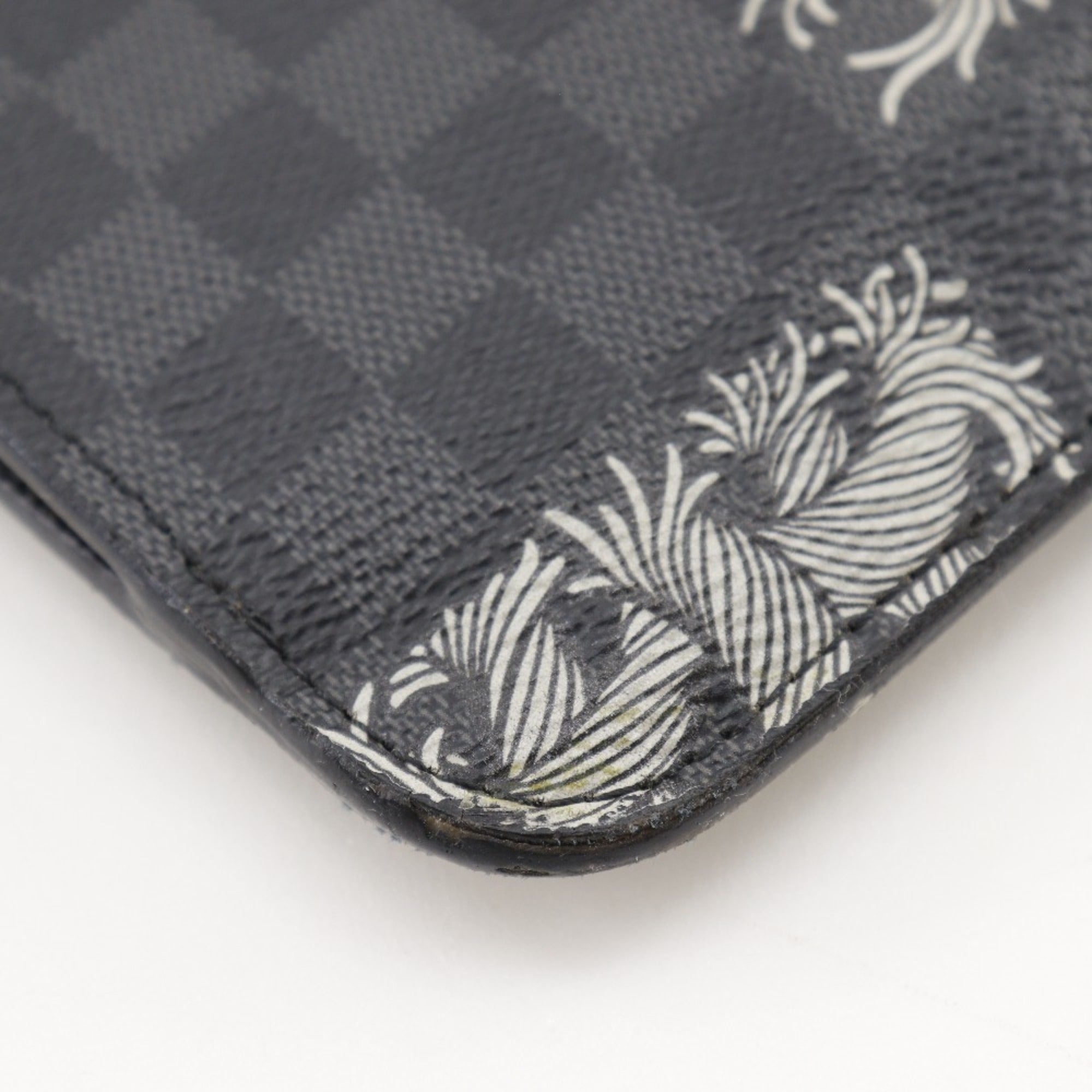 Louis Vuitton Black Damier Graphite Canvas Clutch Bag Pochette (Pre-Owned)