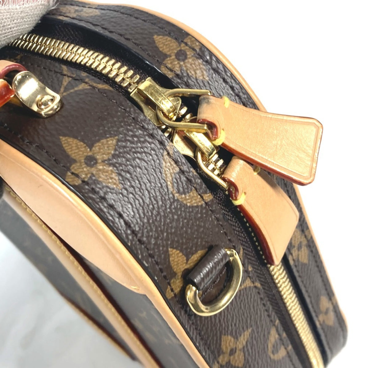 Louis Vuitton Brown Monogram Handbag Pochette Shoulder Bag (Pre-Owned)