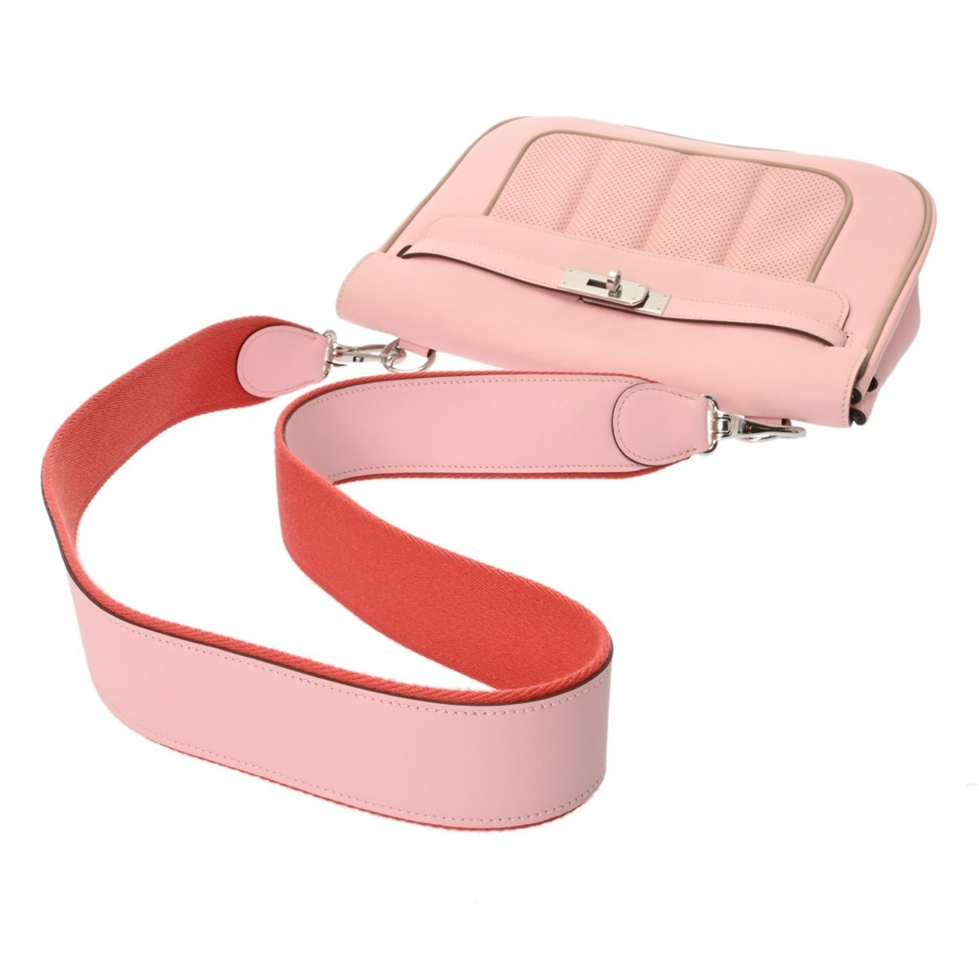 Hermes Rose Sakura Swift Leather Shoulder Bag (Pre-Owned)