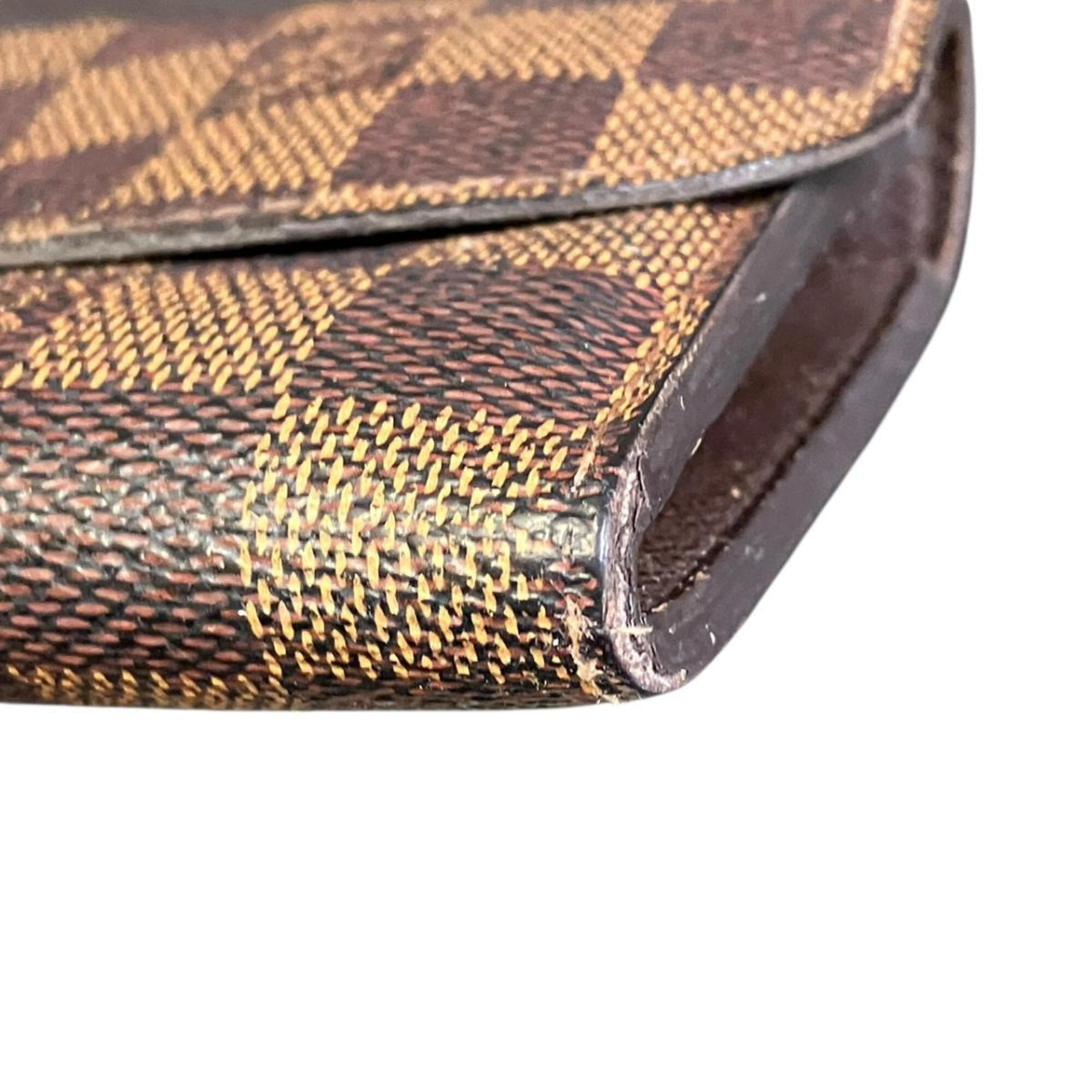 Louis Vuitton Brown Damier Canvas Long Wallet (Bi-Fold) (Pre-Owned)