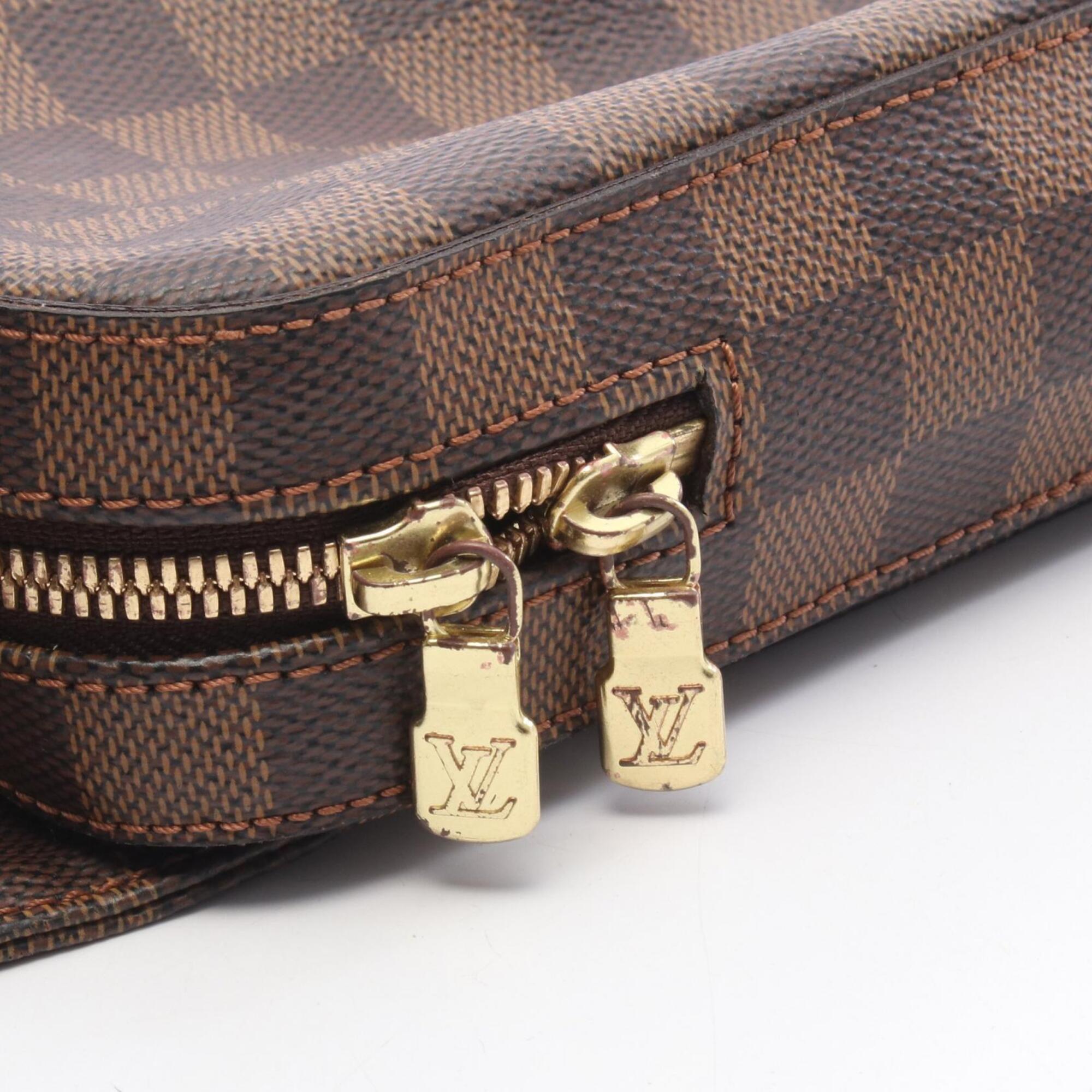 Louis Vuitton Brown Coated Canvas Fanny Pack Handbag (Pre-Owned)