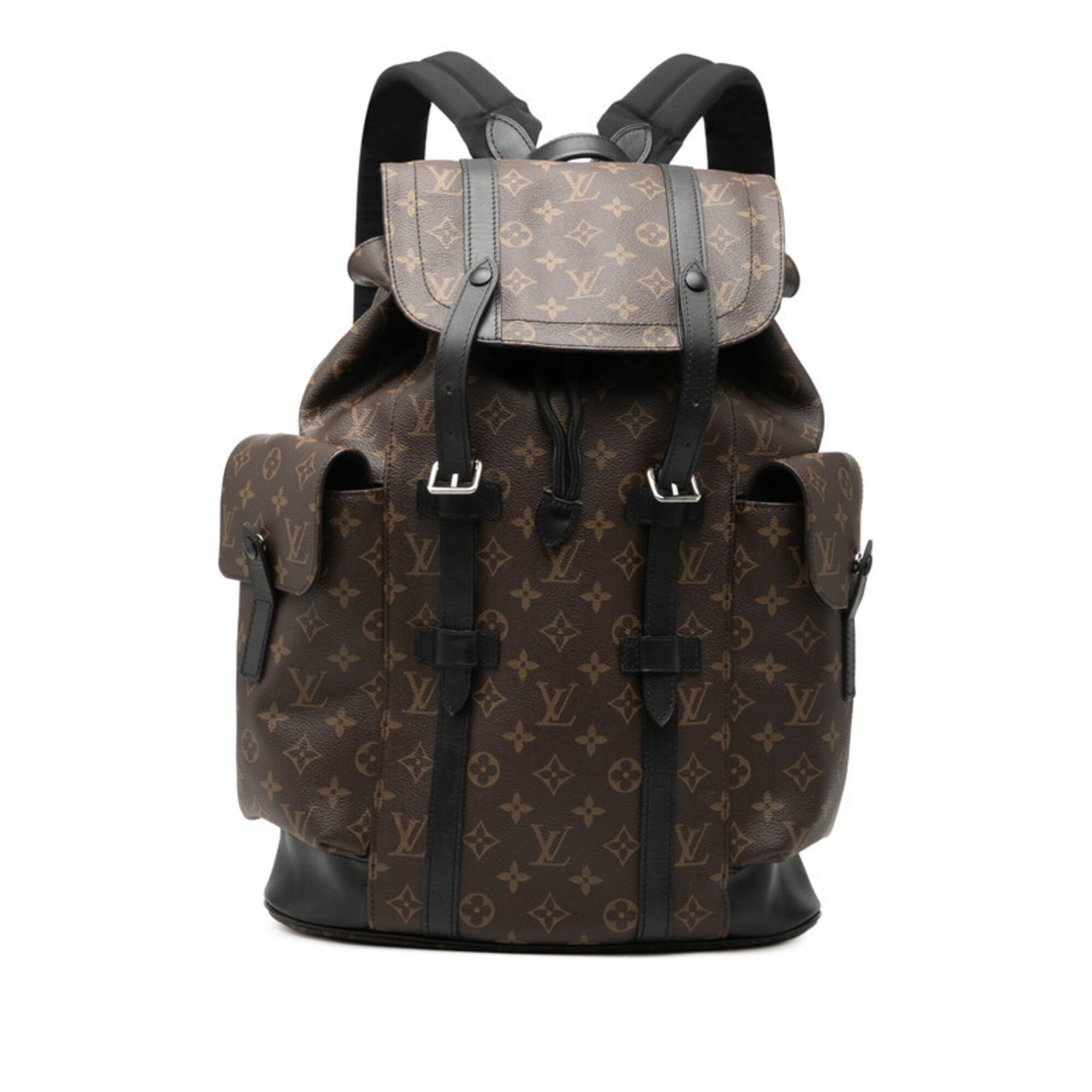 Louis Vuitton Black Brown Noir Pvc Leather Backpack (Pre-Owned)