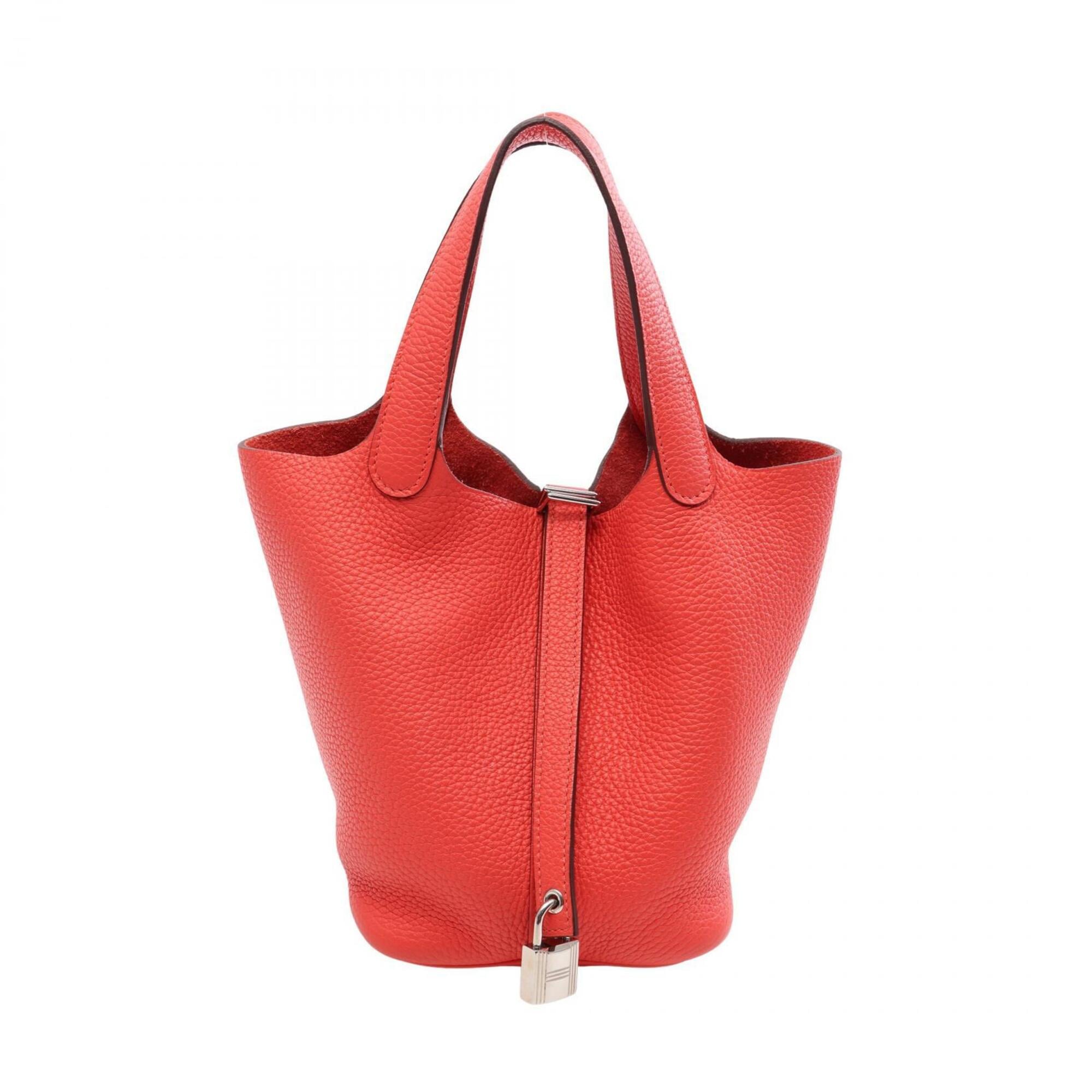 Hermes Pink Rose Jaipur Taurillon Clemence Leather Handbag (Pre-Owned)