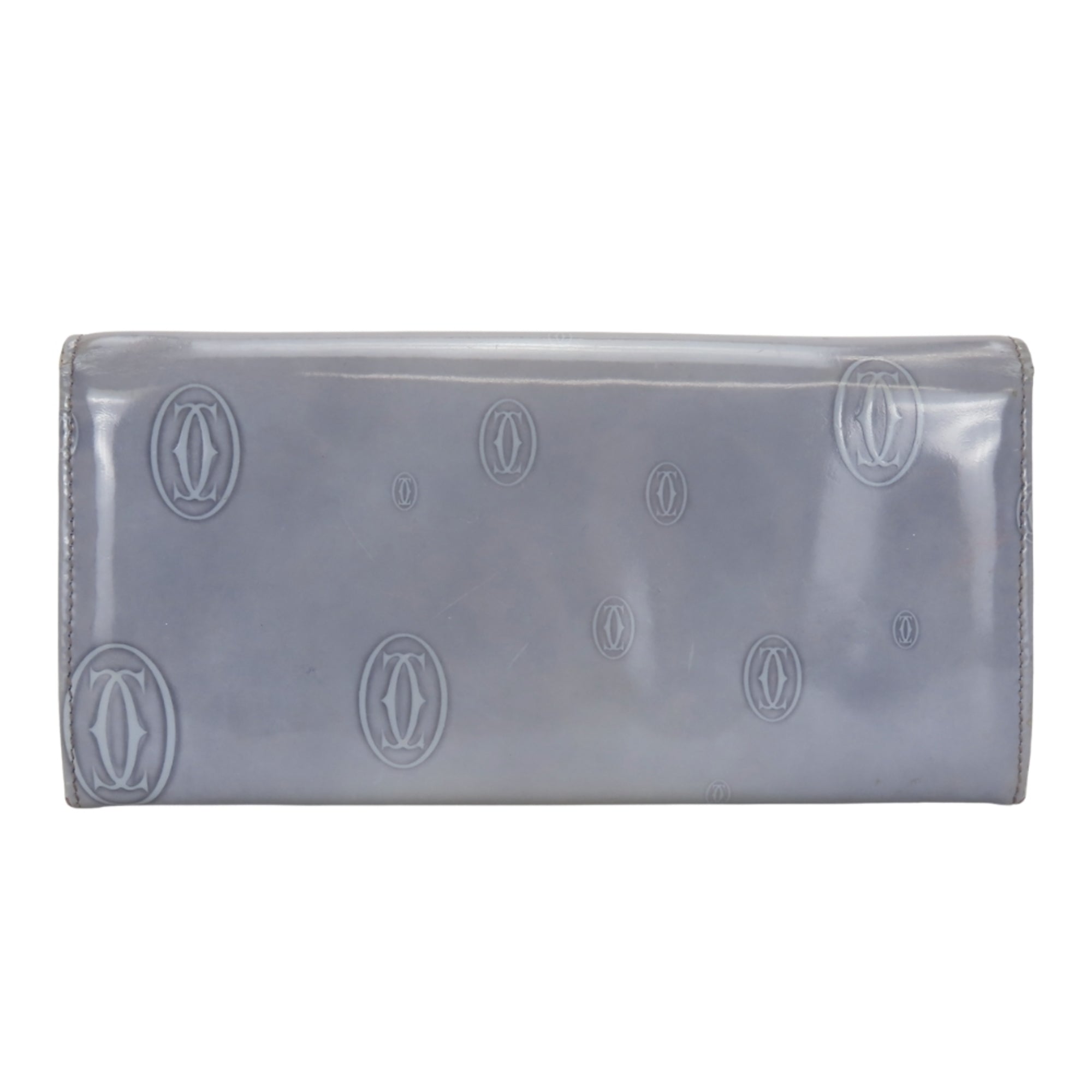 Cartier Purple Leather Long Wallet (Bi-Fold) (Pre-Owned)