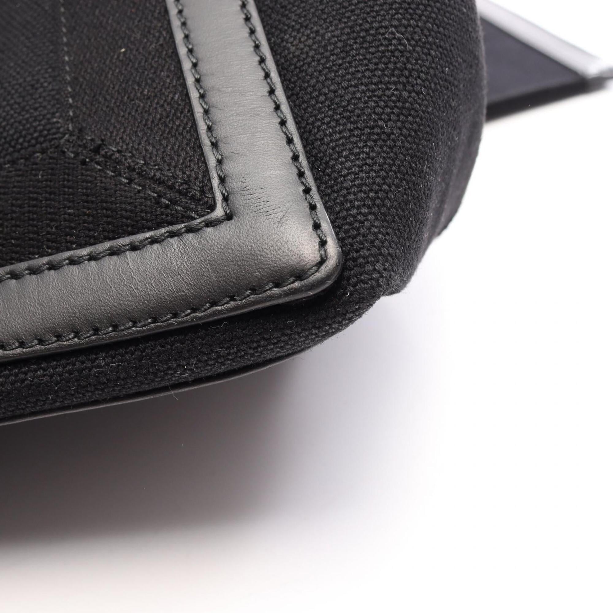 Balenciaga Black Navy Leather Canvas Handbag Tote Bag (Pre-Owned)