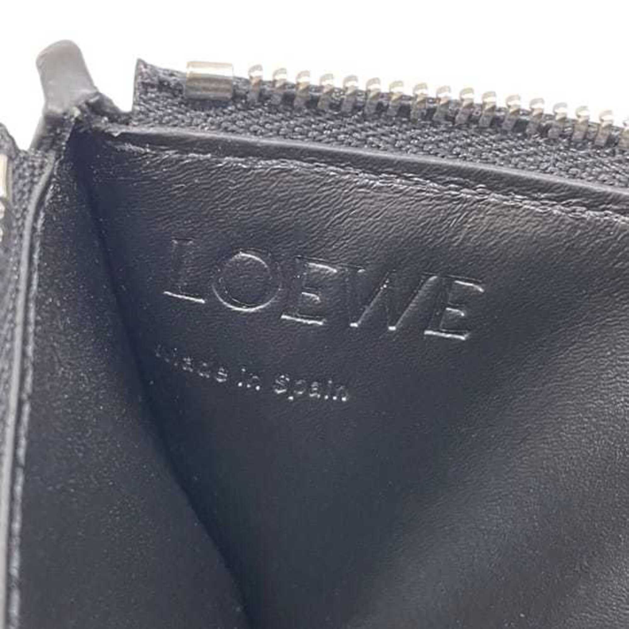 Loewe Black Leather Coin Purse/Coin Case (Pre-Owned)