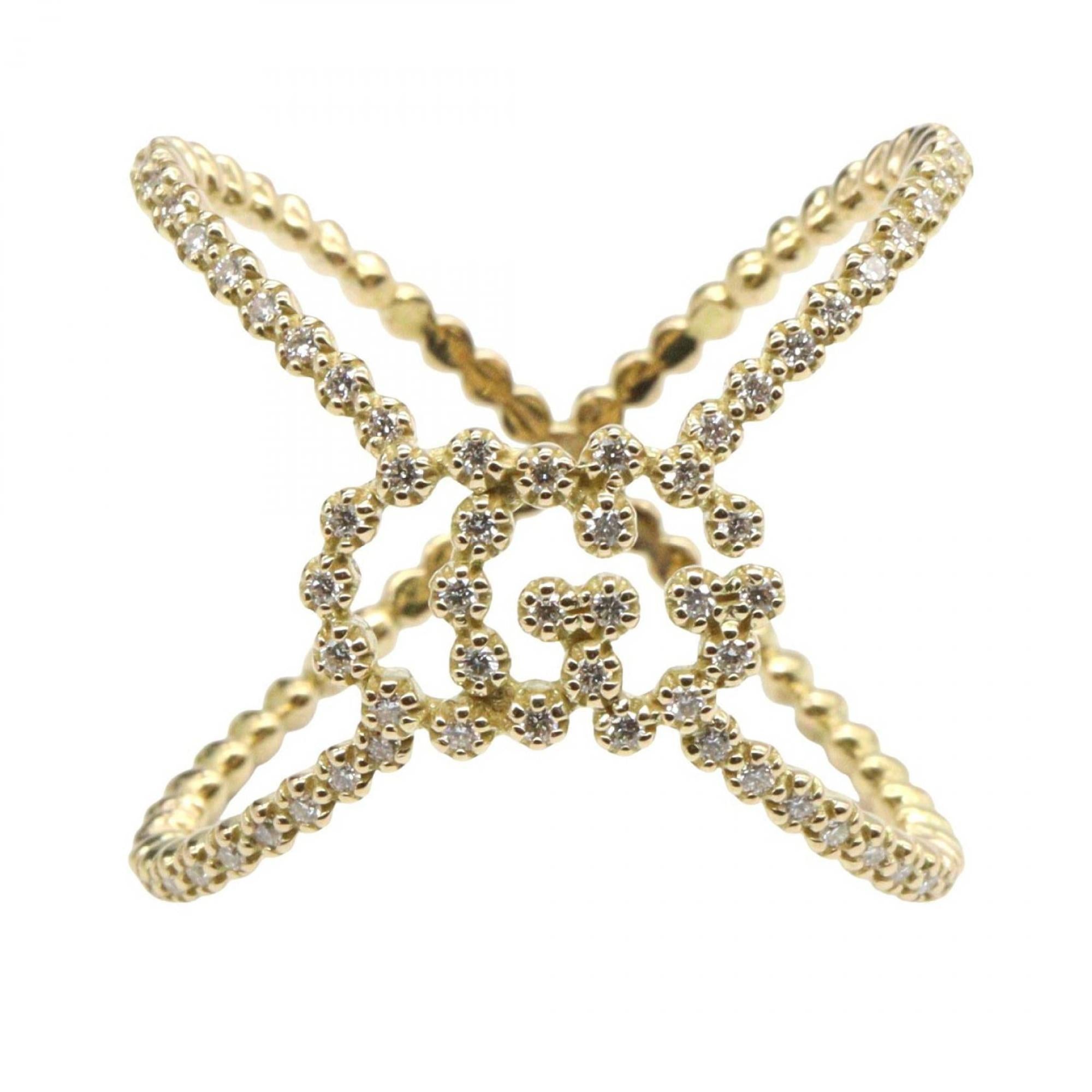 Gucci Clear Yellow Gold Yellow Gold (18K) Band Ring (Pre-Owned)