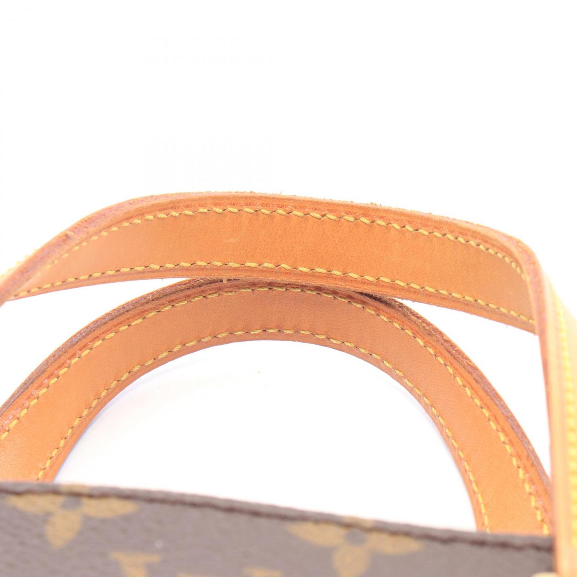 Louis Vuitton Brown Coated Canvas Leather Handbag (Pre-Owned)
