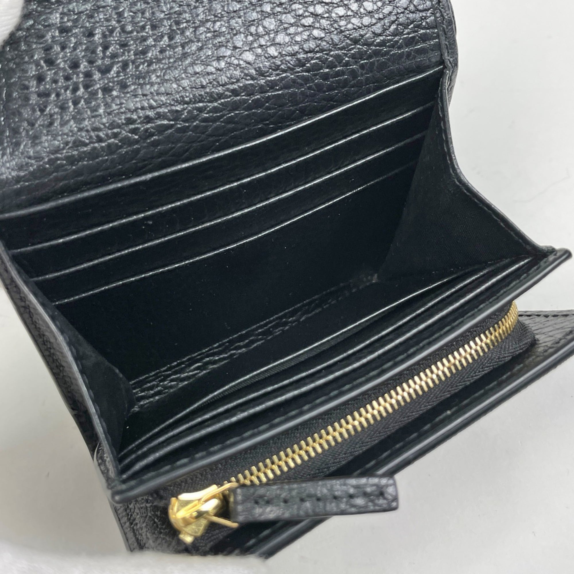 Gucci Beige Black Gg Supreme Wallet (Bi-Fold) (Pre-Owned)