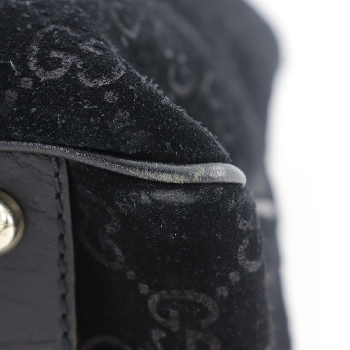 Gucci Black Suede Tote Bag (Pre-Owned)