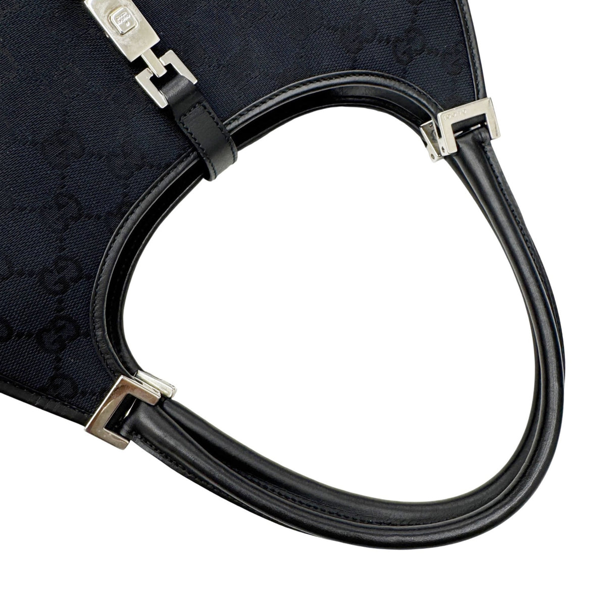 Gucci Black Gg Canvas Handbag (Pre-Owned)