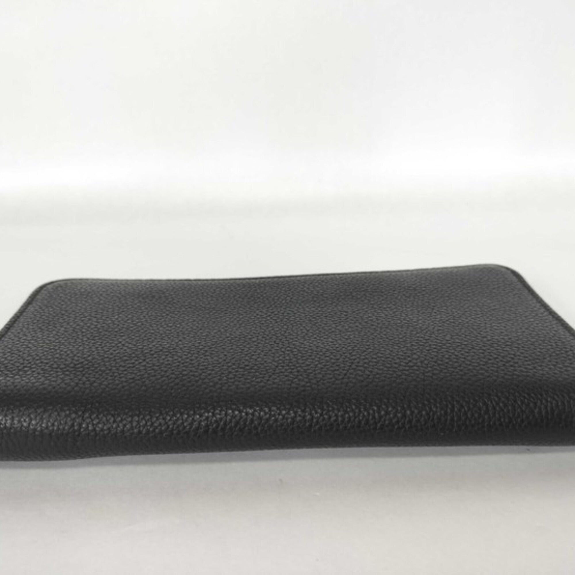 Louis Vuitton Black Leather Long Wallet (Bi-Fold) (Pre-Owned)