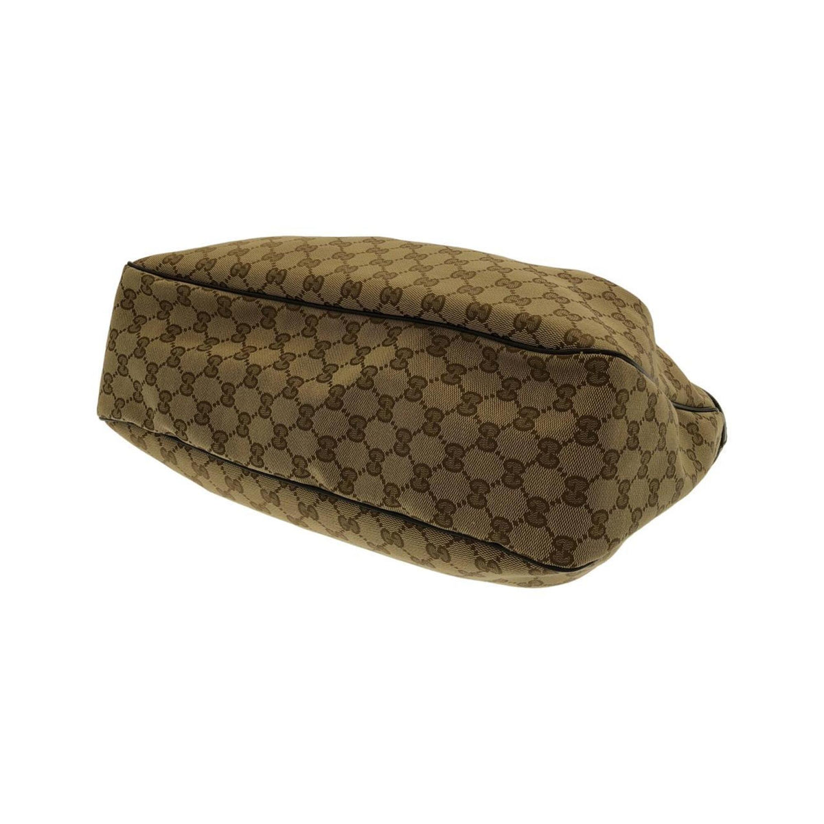 Gucci Beige Gg Canvas Handbag (Pre-Owned)