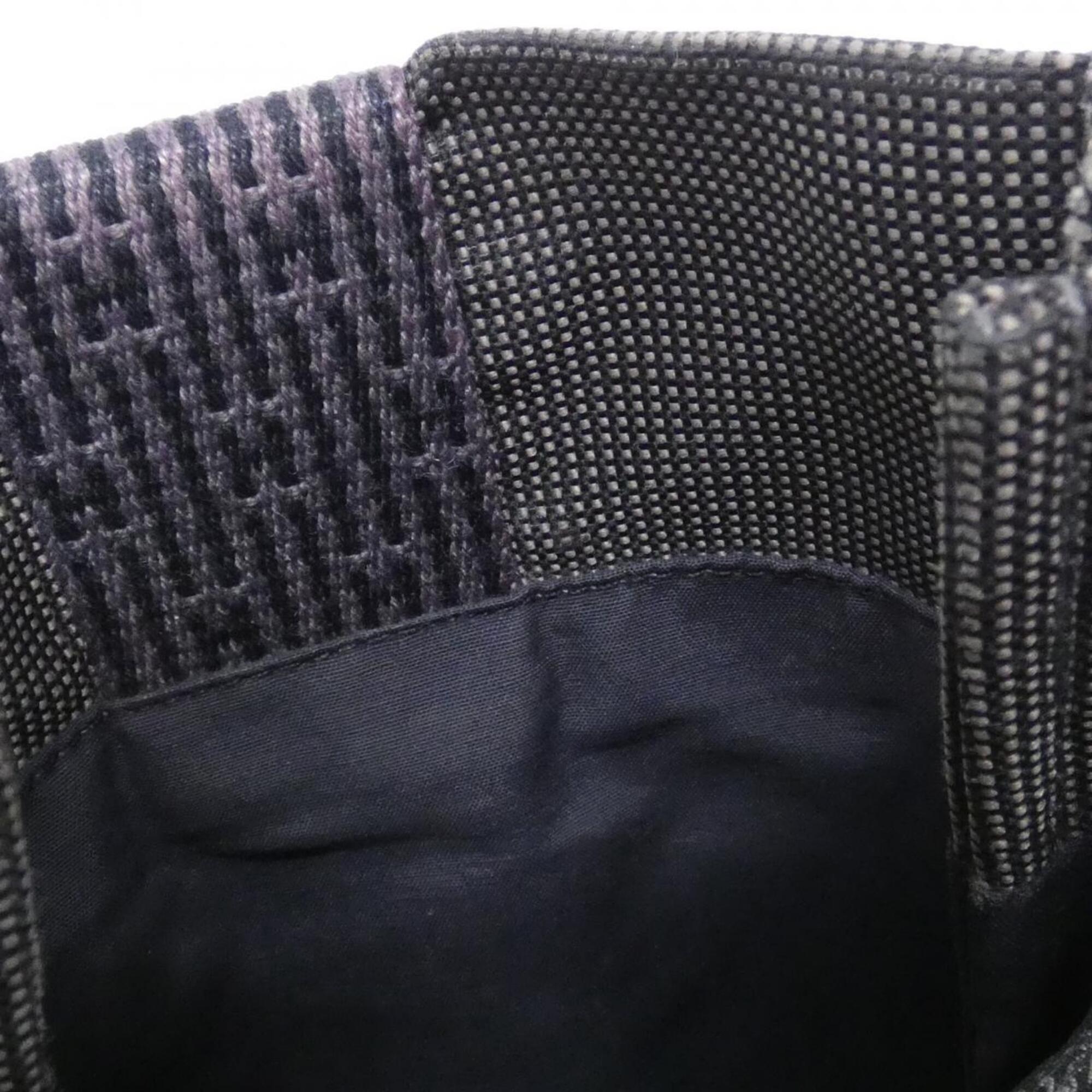 Hermes Black Canvas Pochette Shoulder Bag (Pre-Owned)