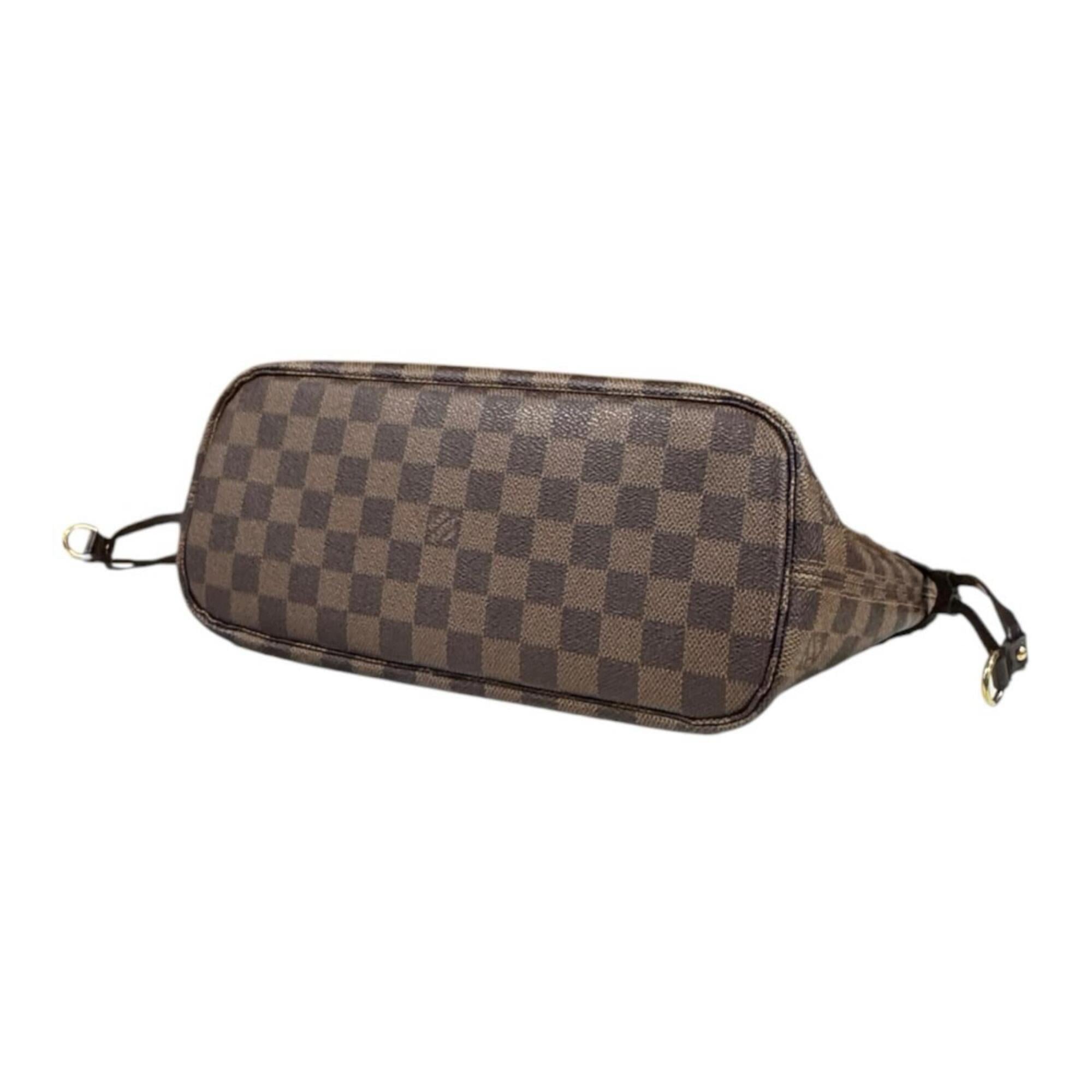 Louis Vuitton Brown Damier Canvas Pouch Tote Bag (Pre-Owned)