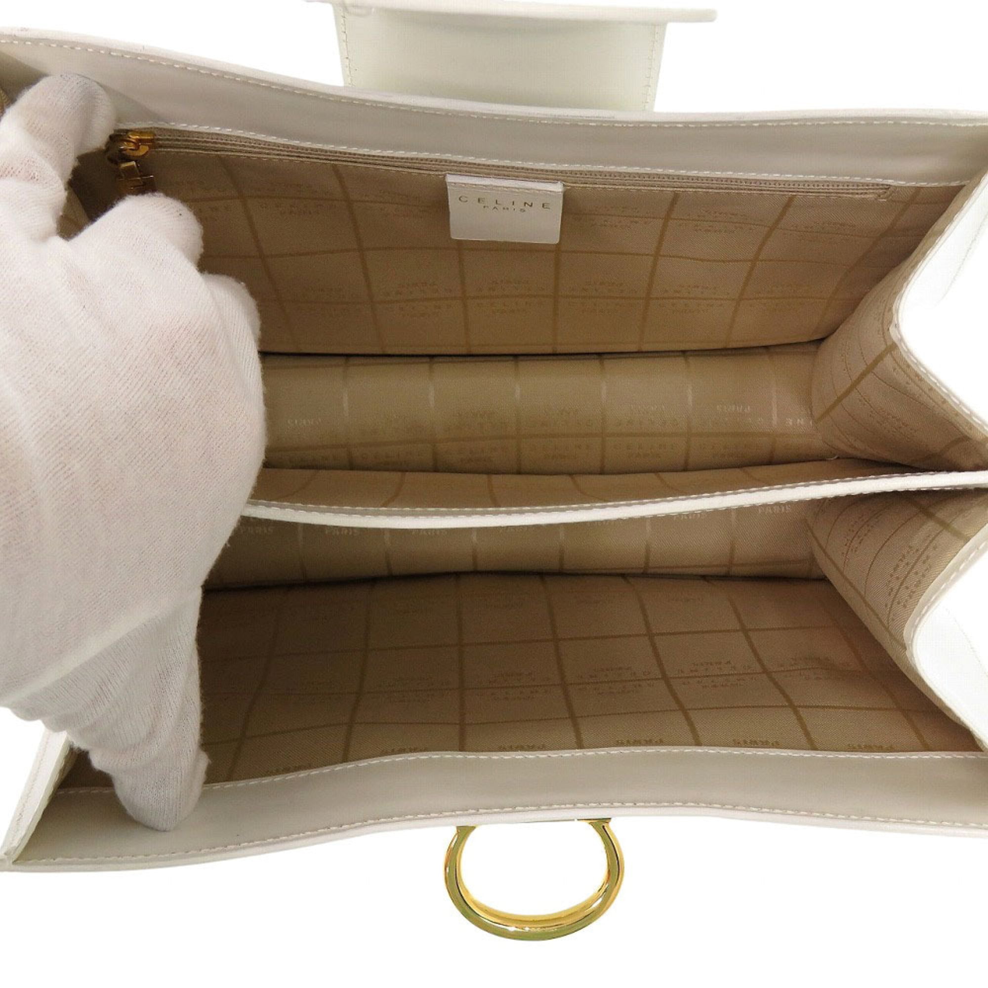 Celine White Leather Handbag (Pre-Owned)