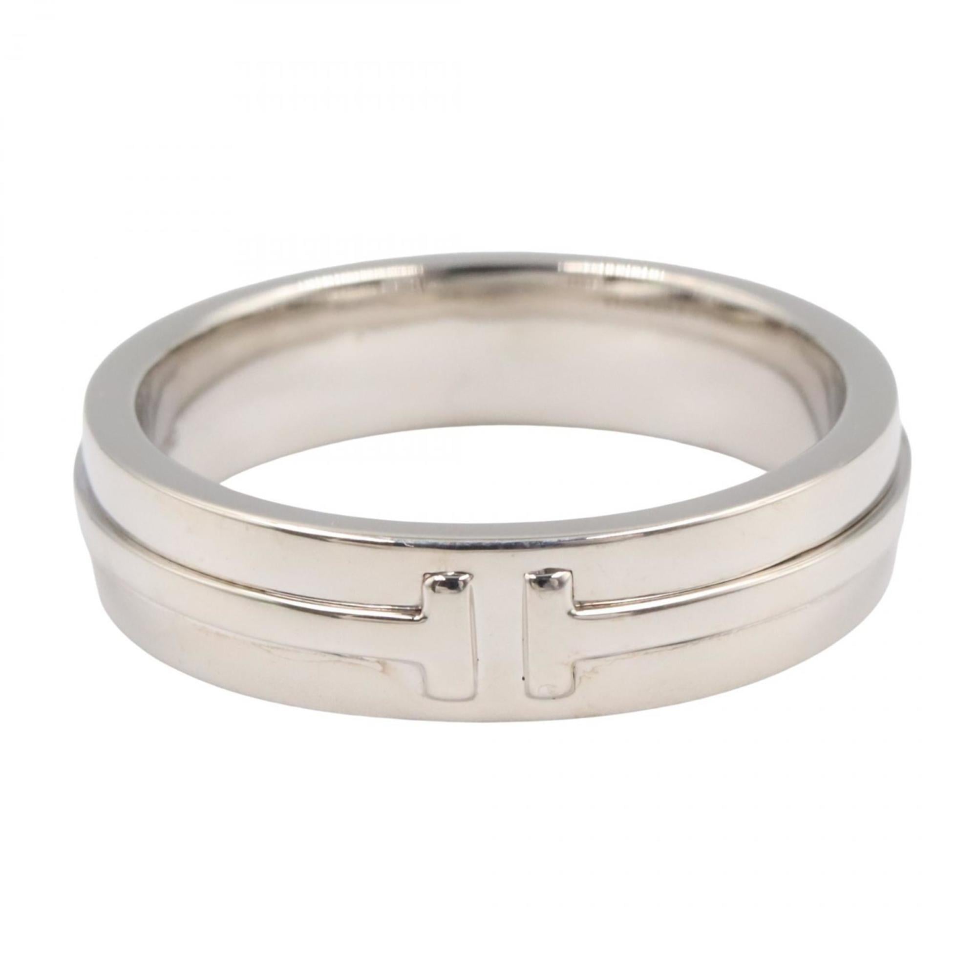 Tiffany Silver White Gold (18K) Band Ring (Pre-Owned)