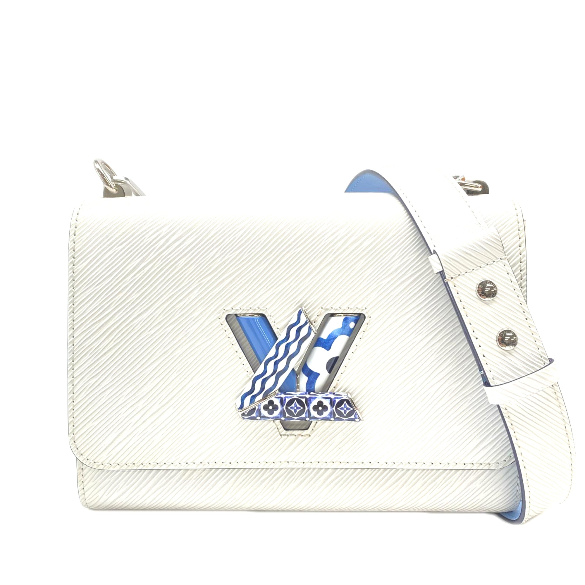 Louis Vuitton Blue White Shoulder Bag (Pre-Owned)