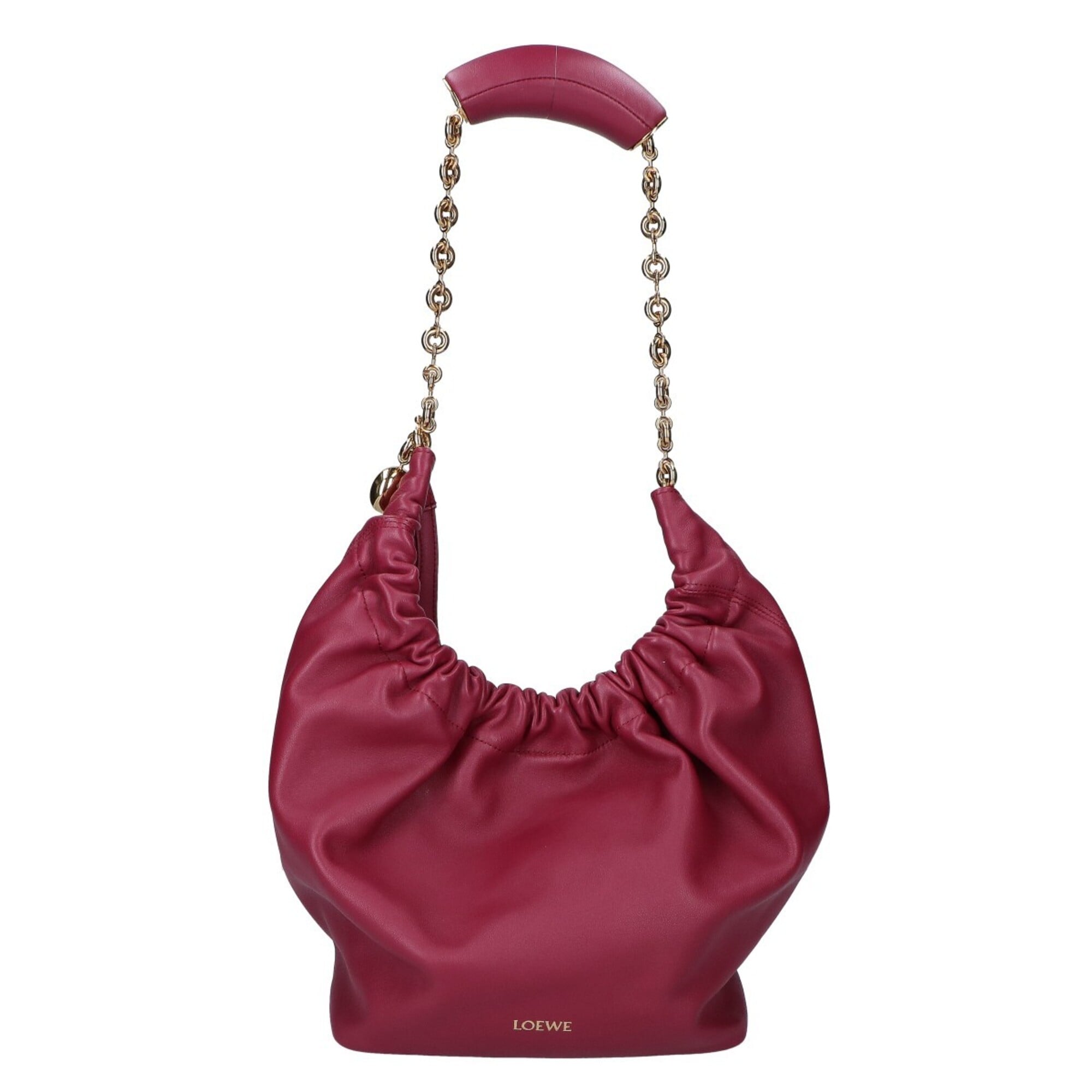 Loewe Burgundy Leather Handbag (Pre-Owned)