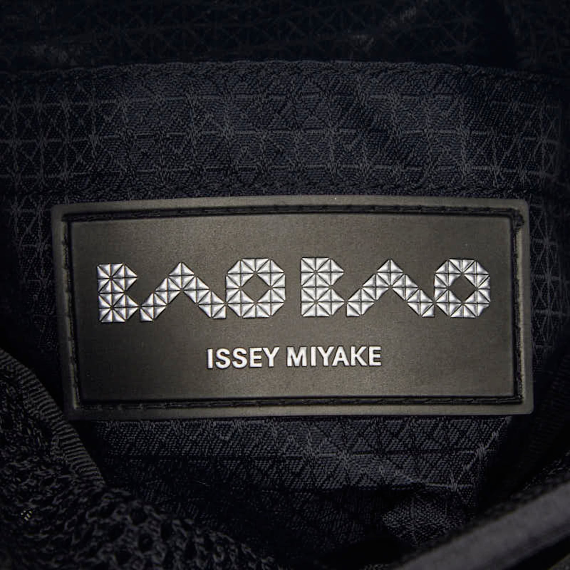 Issey Miyake Black Gray Pvc Handbag (Pre-Owned)
