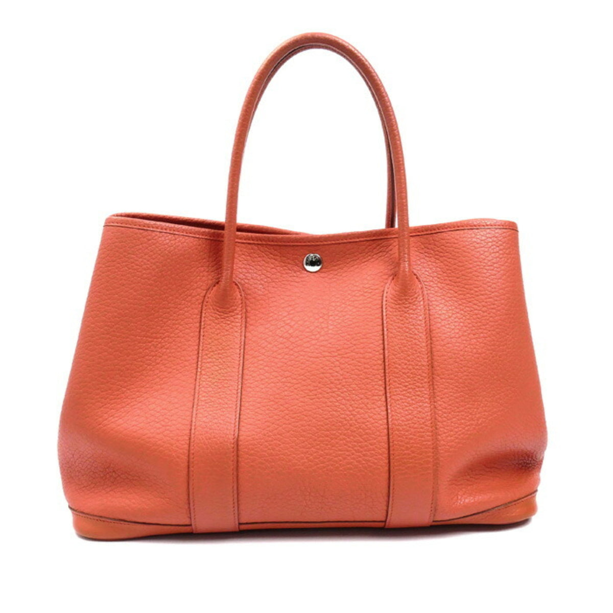 Hermes Red Orange Country Leather Handbag (Pre-Owned)