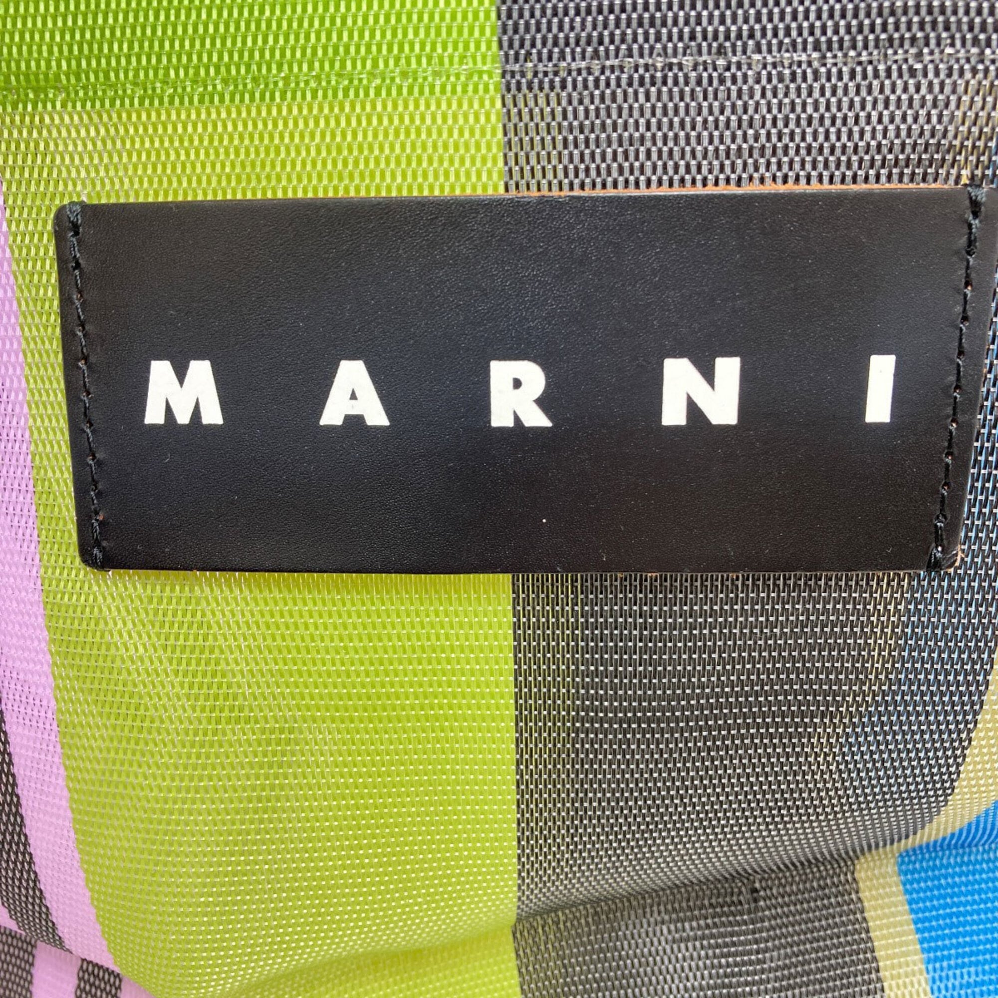 Marni Blue Brown Purple Pvc Handbag (Pre-Owned)