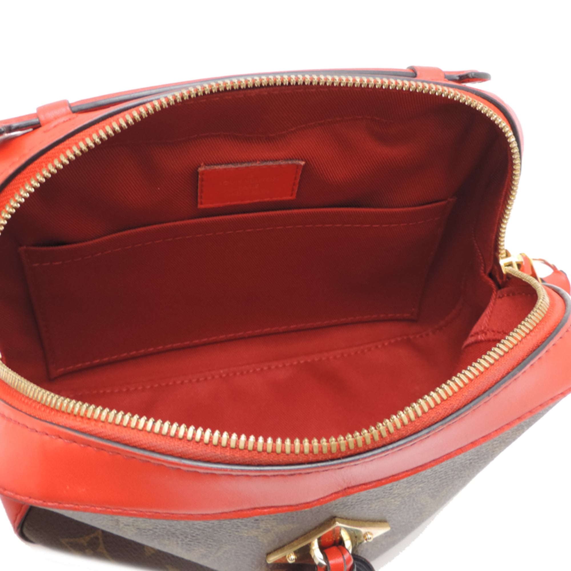 Louis Vuitton Coquelicots Red Color Monogram Leather Shoulder Bag (Pre-Owned)