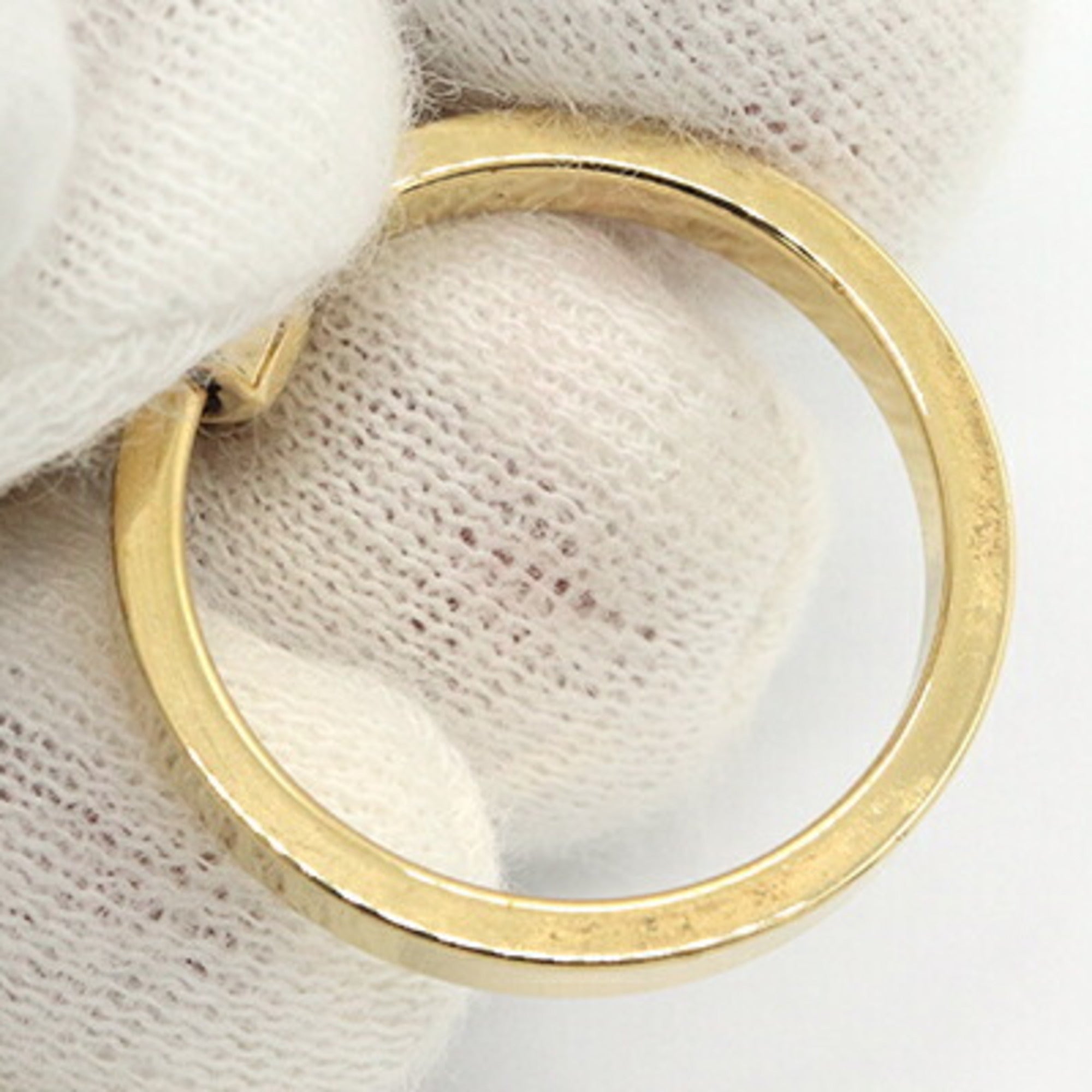 Fendi Gold Dark Brown Metal Band Ring (Pre-Owned)