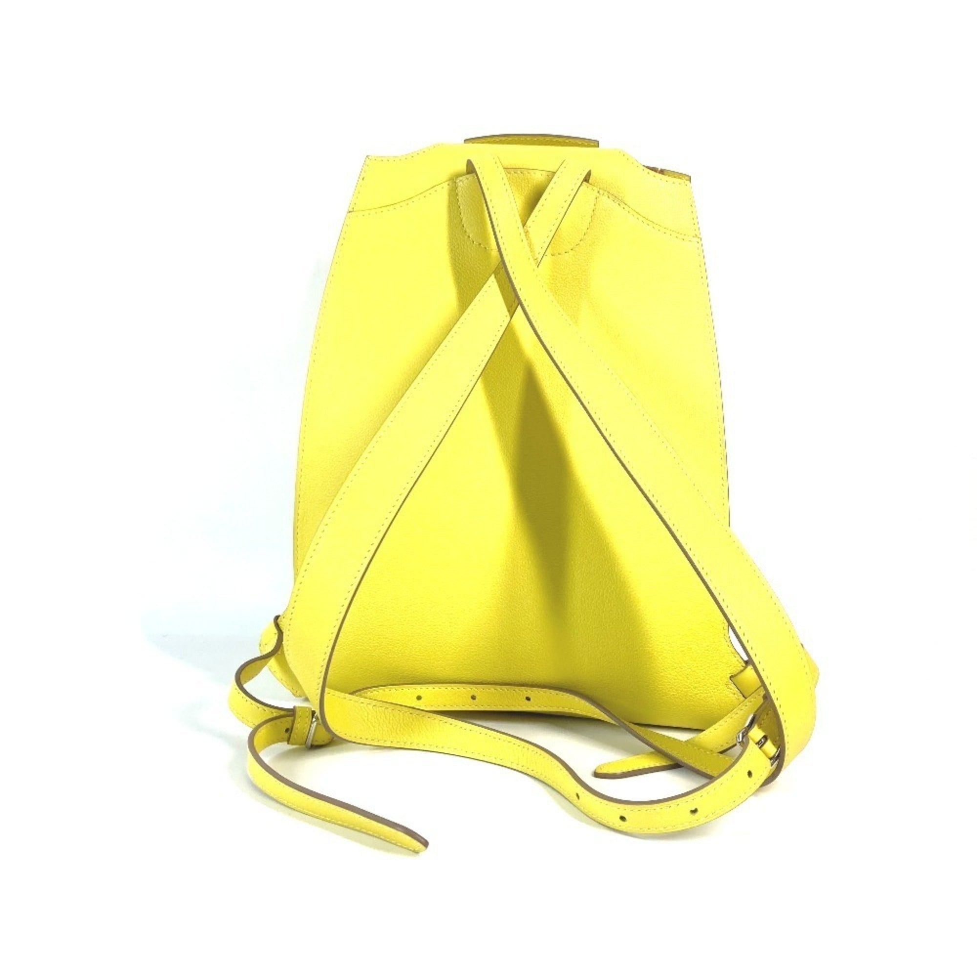Hermes Yellow Leather Backpack (Pre-Owned)