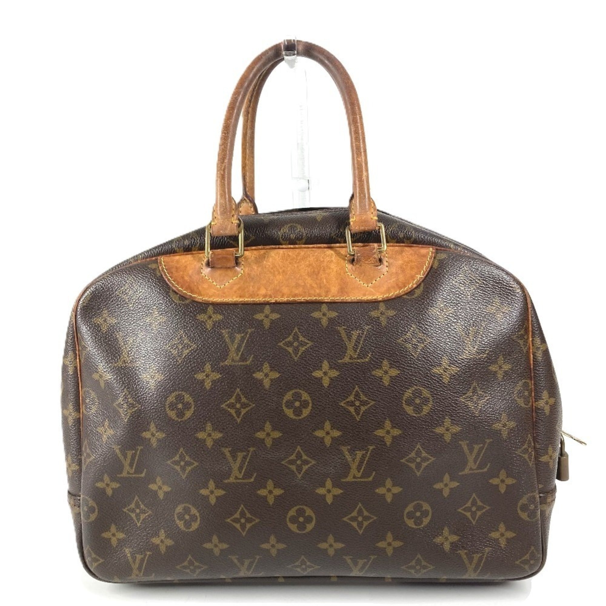 Louis Vuitton Brown Monogram Boston Bag Handbag Tote Bag (Pre-Owned)