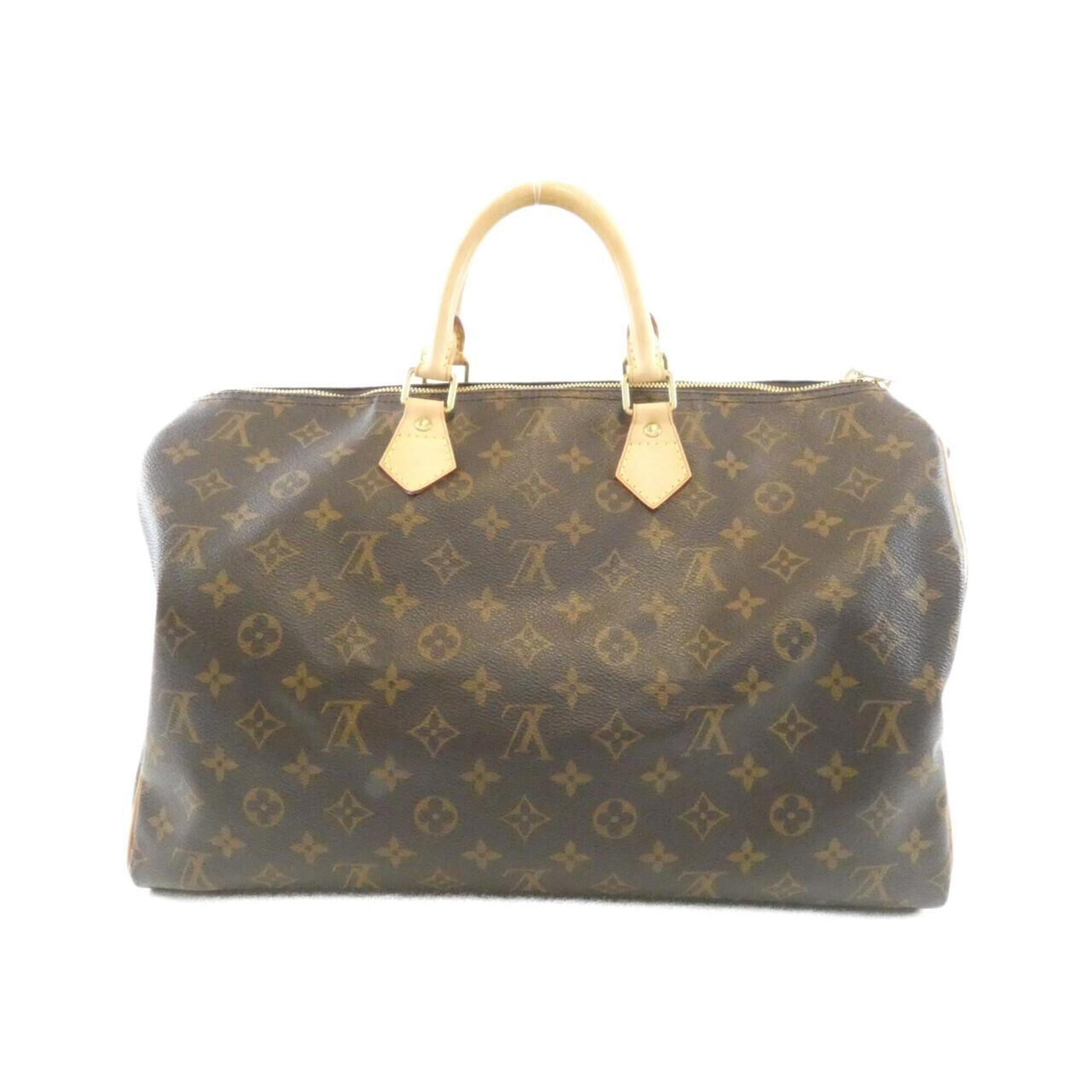 Louis Vuitton Monogram Marron Coated Canvas Boston Bag (Pre-Owned)