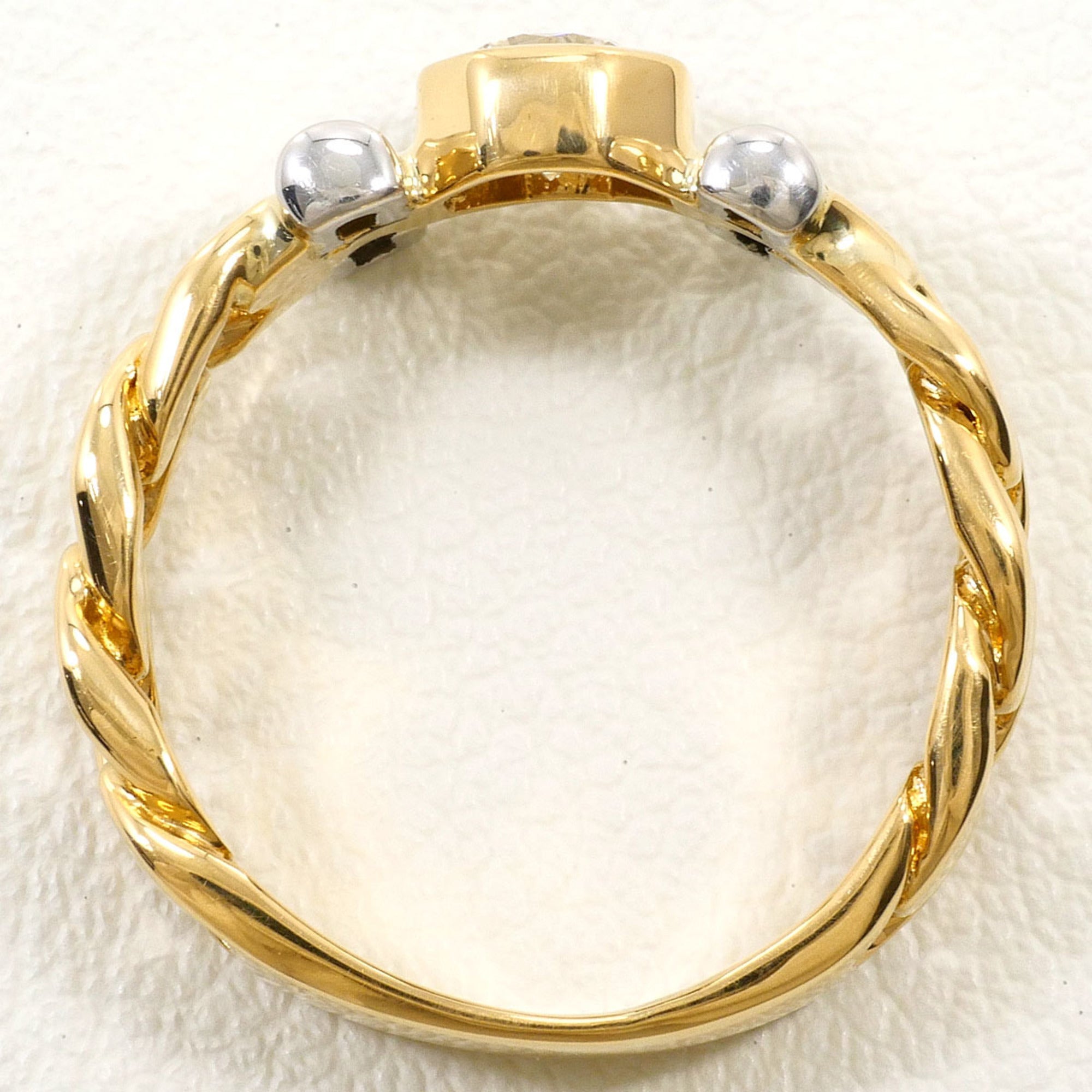Unbranded Platinum Yellow Gold Yellow Gold (18K) Platinum 900 Band Ring (Pre-Owned)
