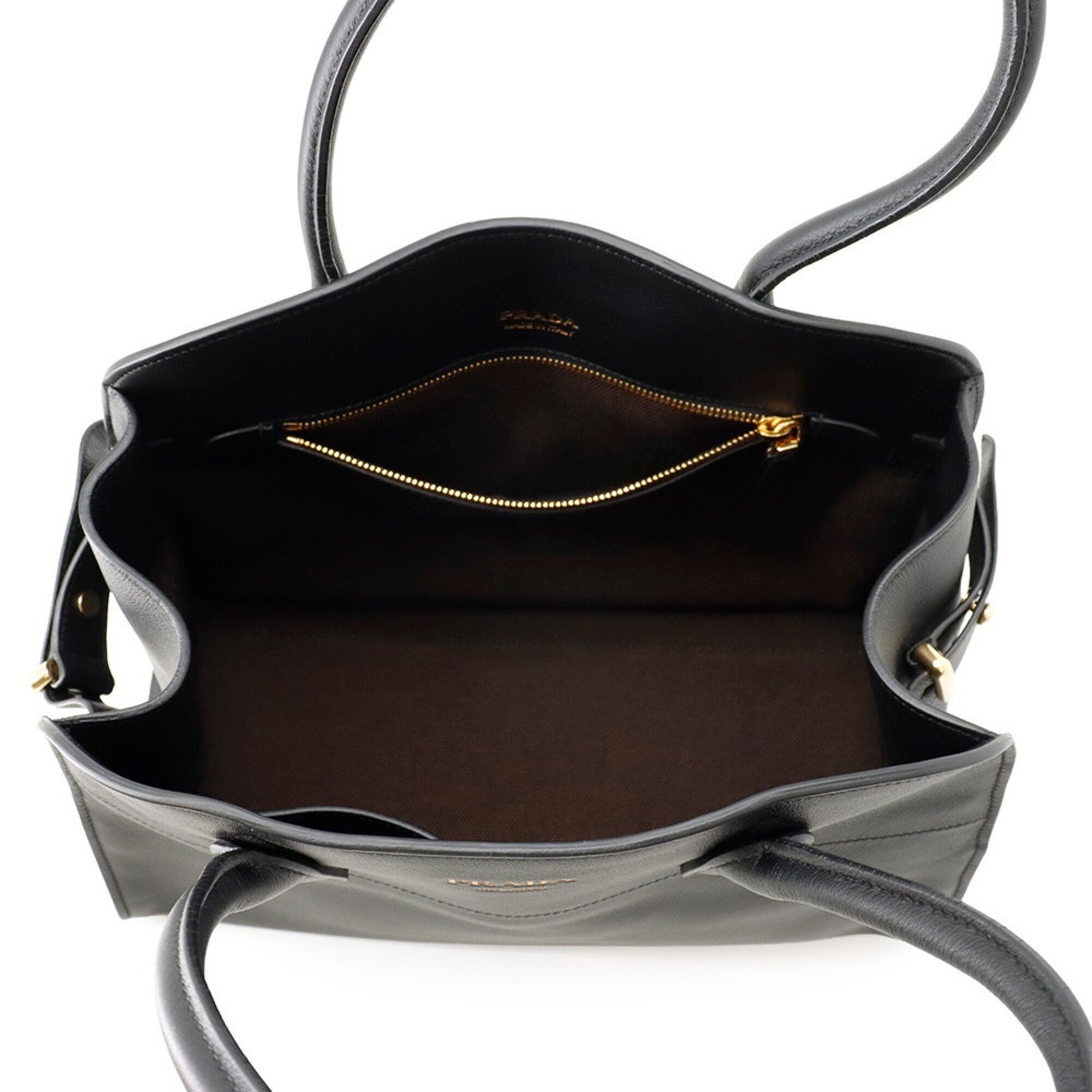 Prada Black Leather Tote Bag (Pre-Owned)