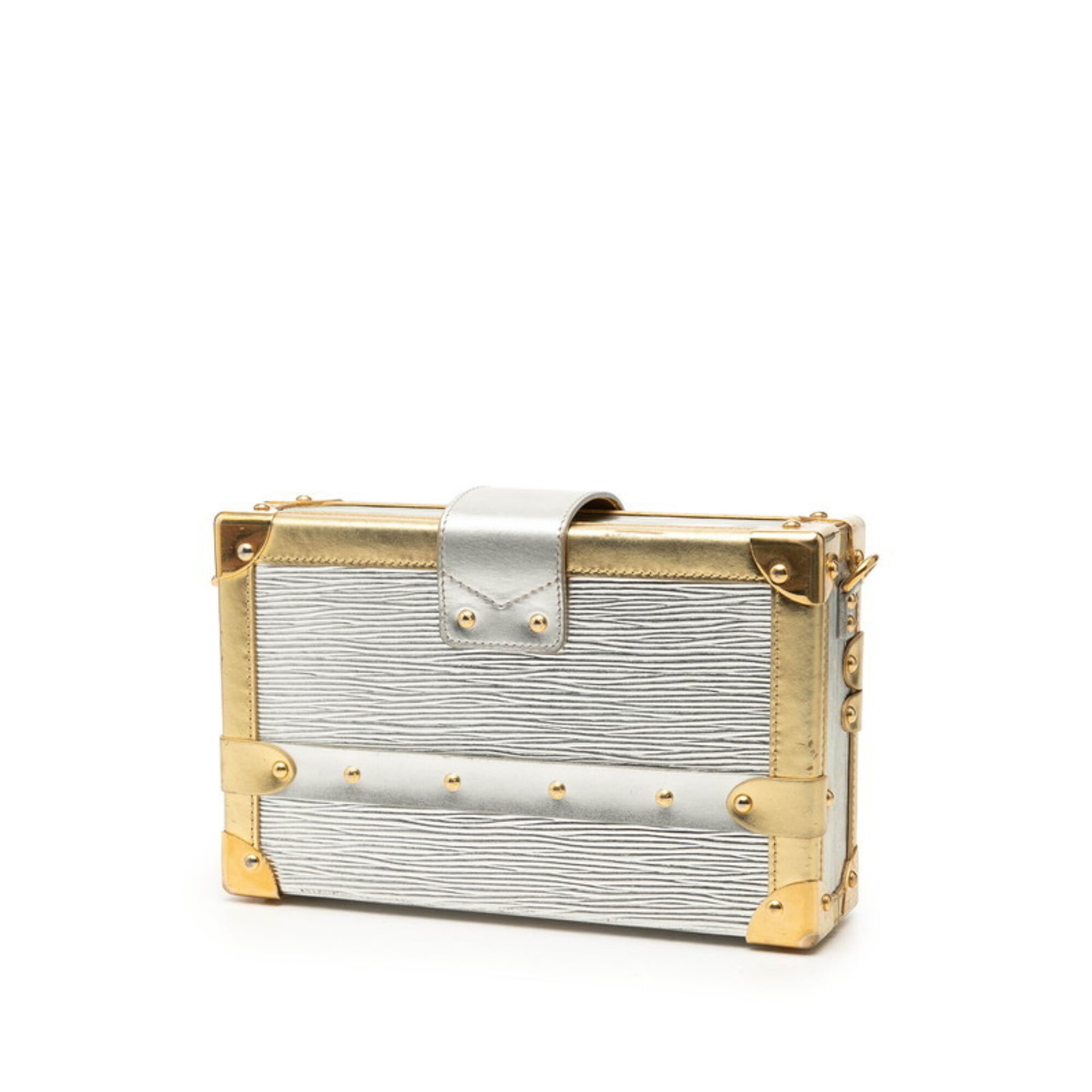 Louis Vuitton Gold Silver Leather Shoulder Bag (Pre-Owned)