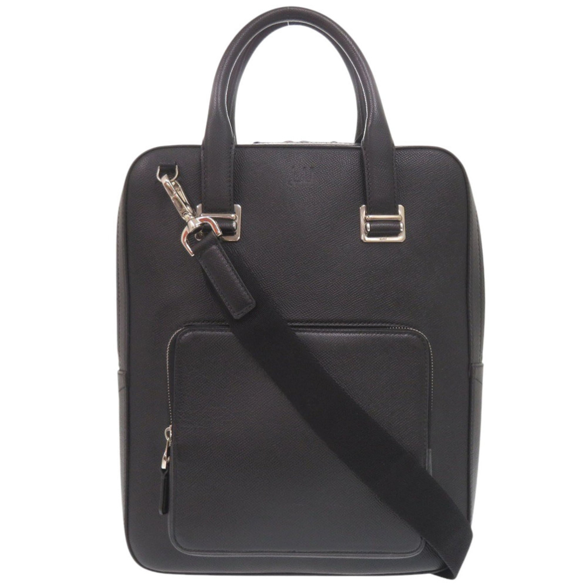 Dunhill Black Leather Shoulder Bag (Pre-Owned)