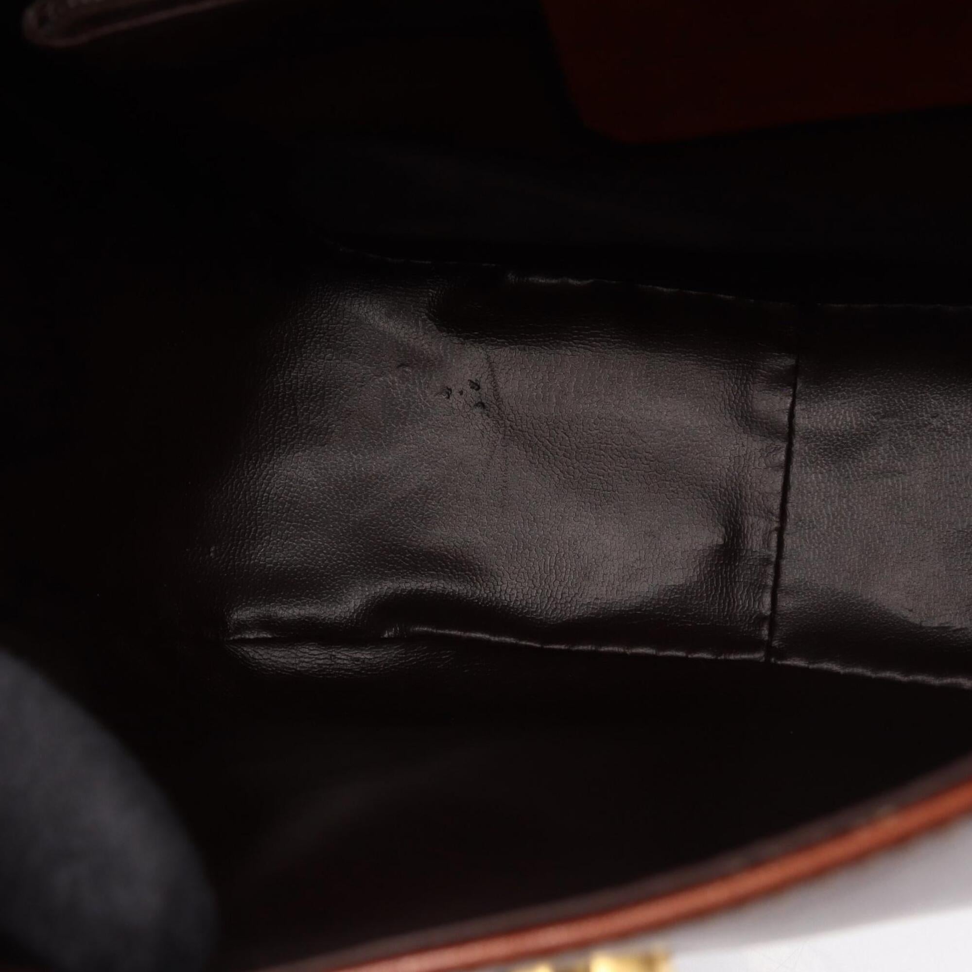 Salvatore Ferragamo Brown Leather Handbag Shoulder Bag (Pre-Owned)