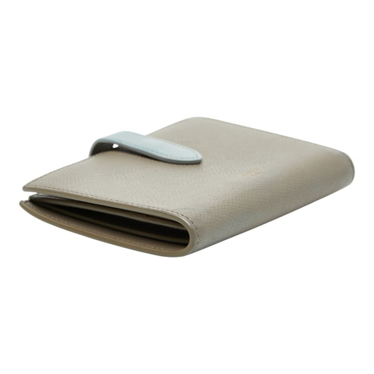 Celine Beige Blue Leather Wallet (Bi-Fold) (Pre-Owned)