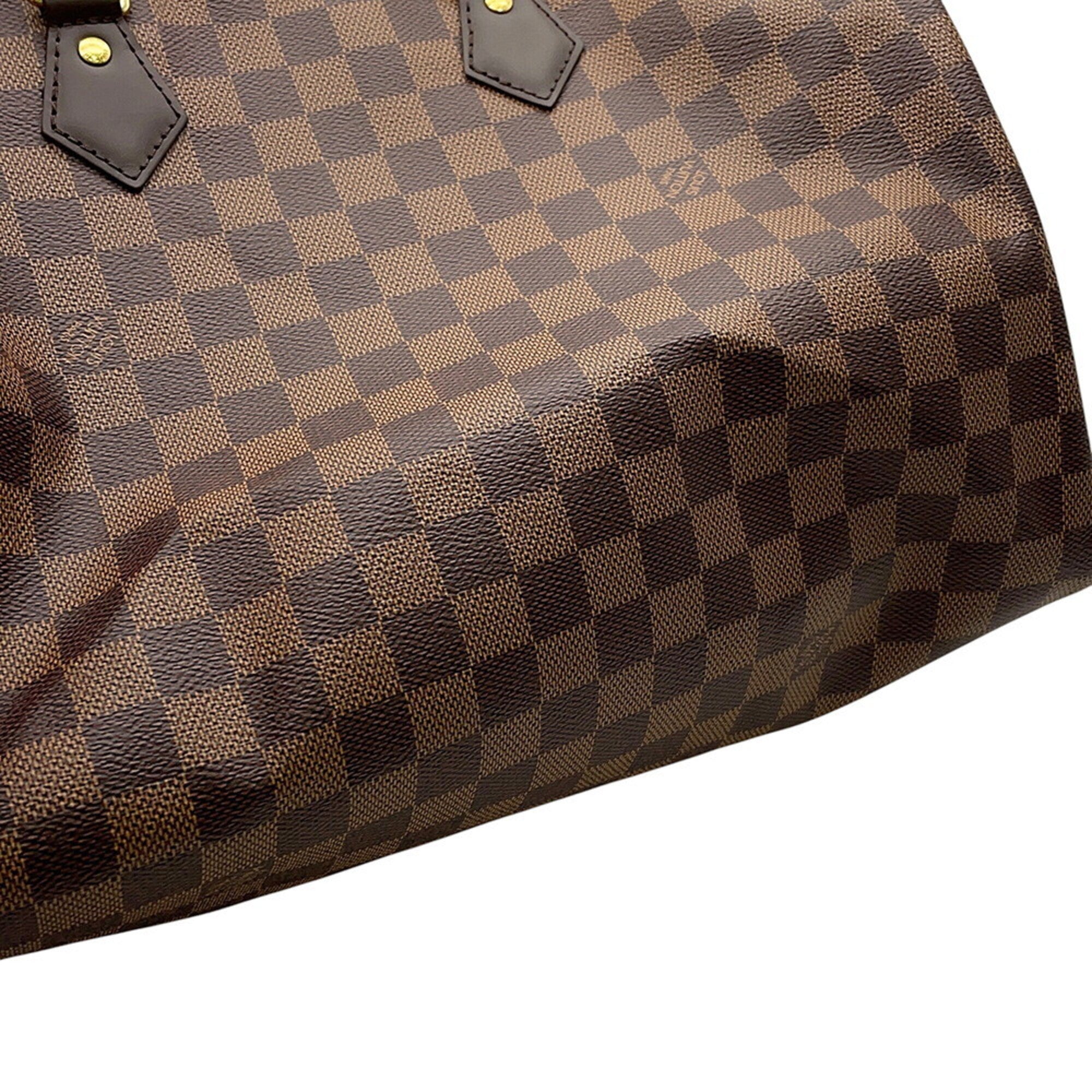 Louis Vuitton Damier Damier Canvas Ebene Red Color Damier Canvas Handbag (Pre-Owned)