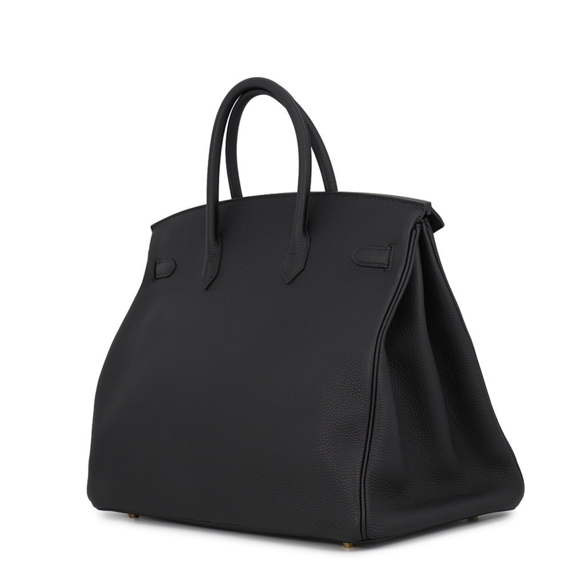 Hermes Black Togo Leather Handbag (Pre-Owned)