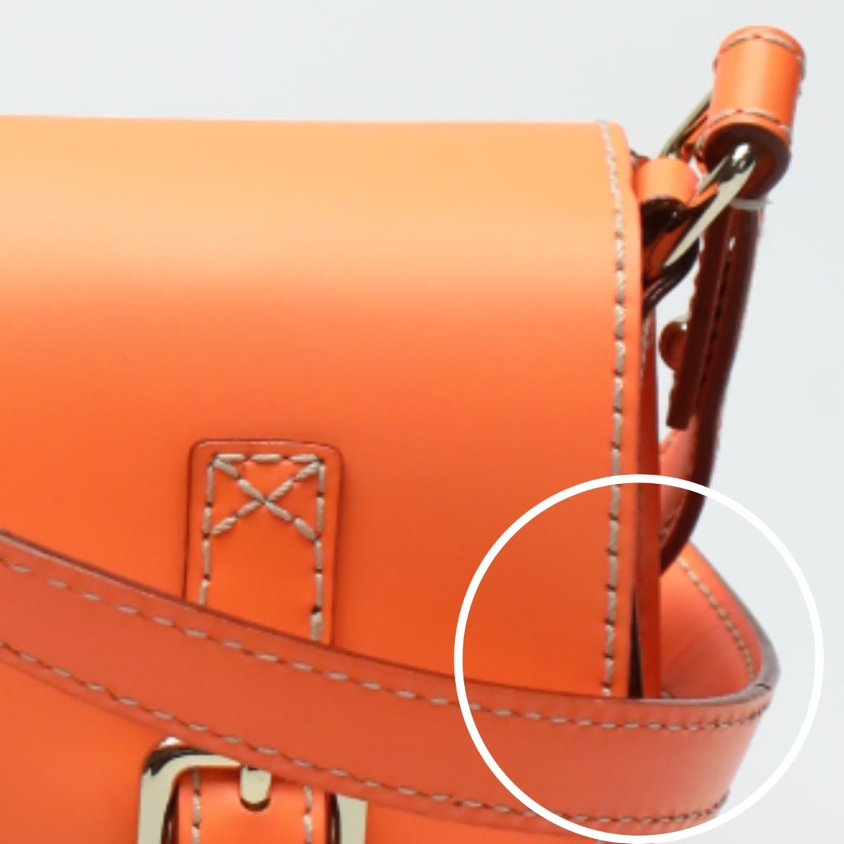 Kate Spade Orange Leather Pochette Shoulder Bag (Pre-Owned)