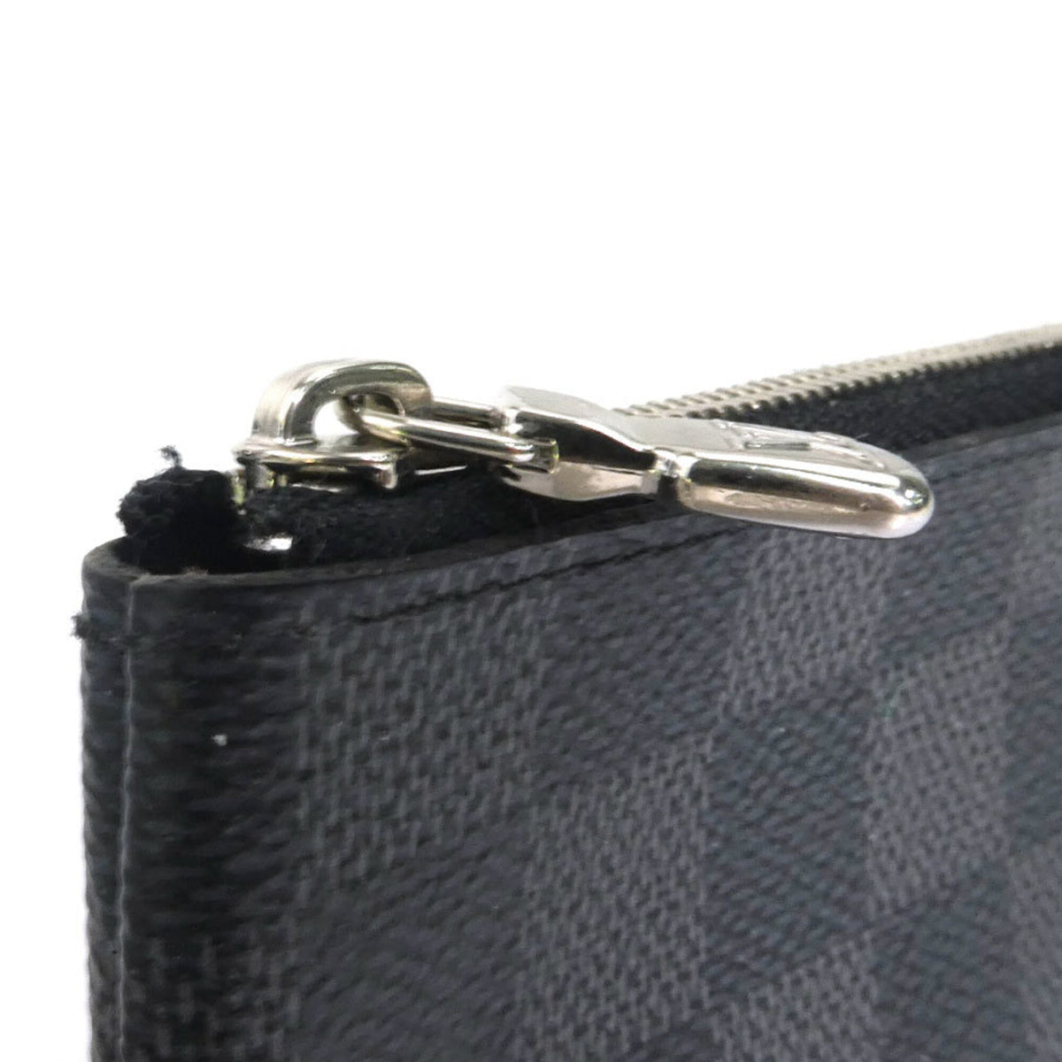 Louis Vuitton Black Gray Damier Graphite Coin Purse/Coin Case (Pre-Owned)