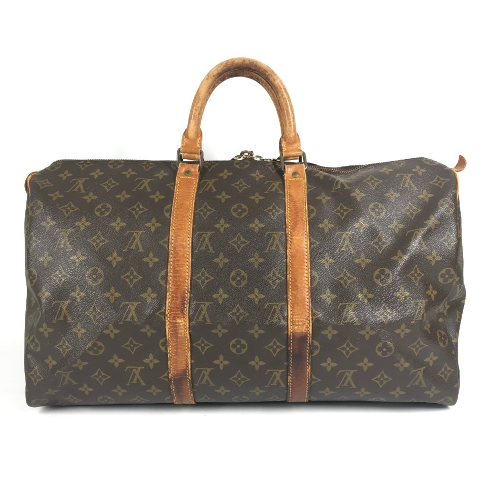 Louis Vuitton Brown Monogram Canvas Boston Bag Handbag (Pre-Owned)