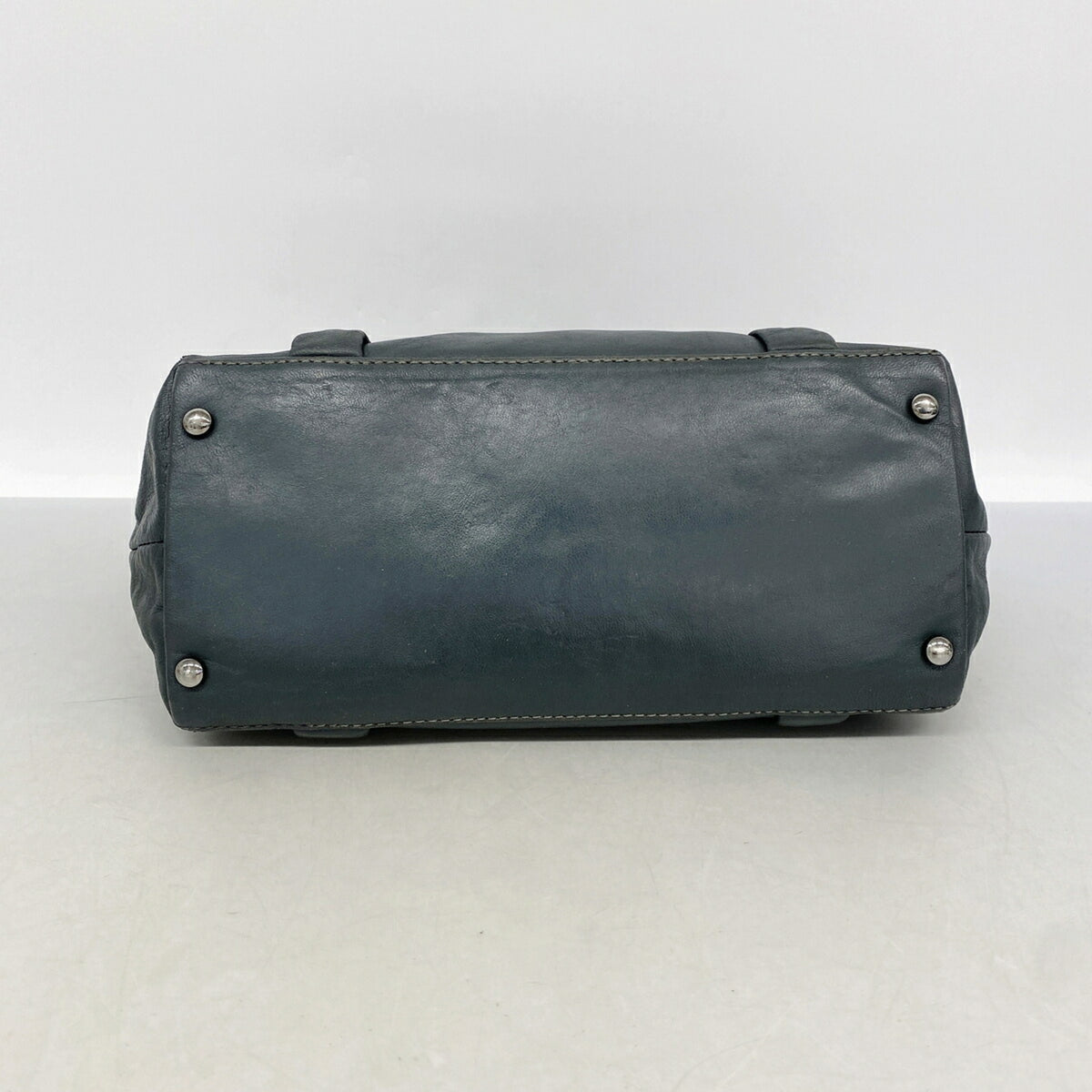 Chanel Dark Green Leather Tote Bag (Pre-Owned)