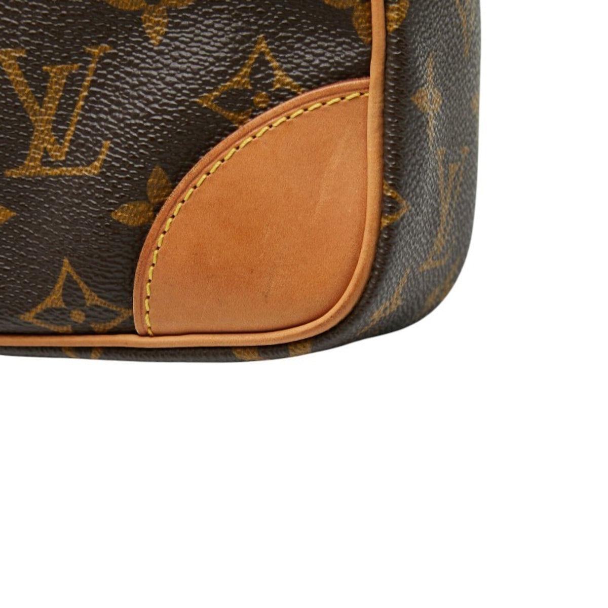 Louis Vuitton Brown Pvc Leather Clutch Bag (Pre-Owned)